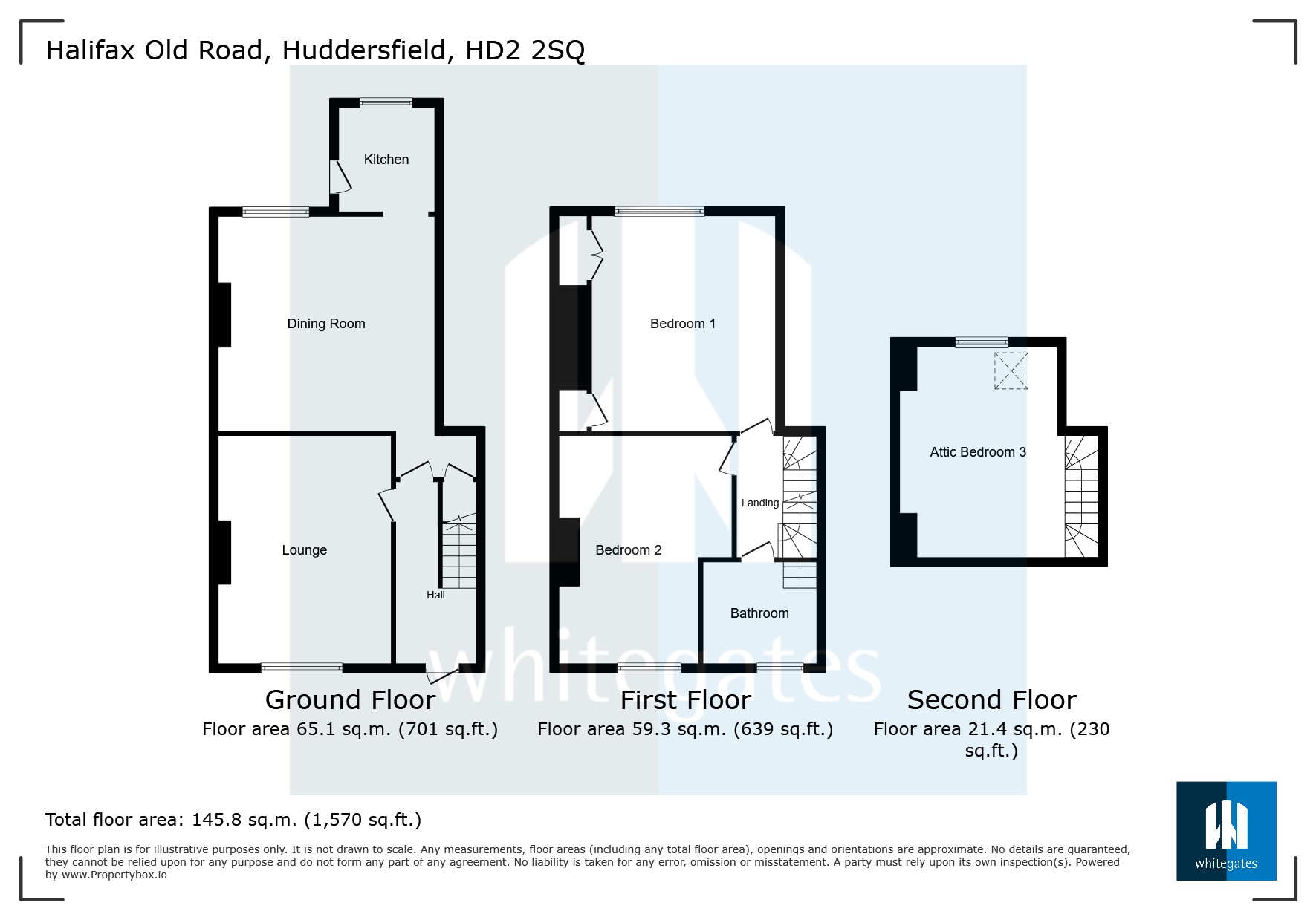 182, Halifax Old Road, Huddersfield floorplan
