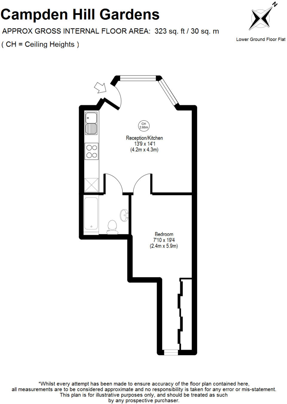 1 Bedrooms Flat to rent in Campden Hill Gardens, Kensington W8
