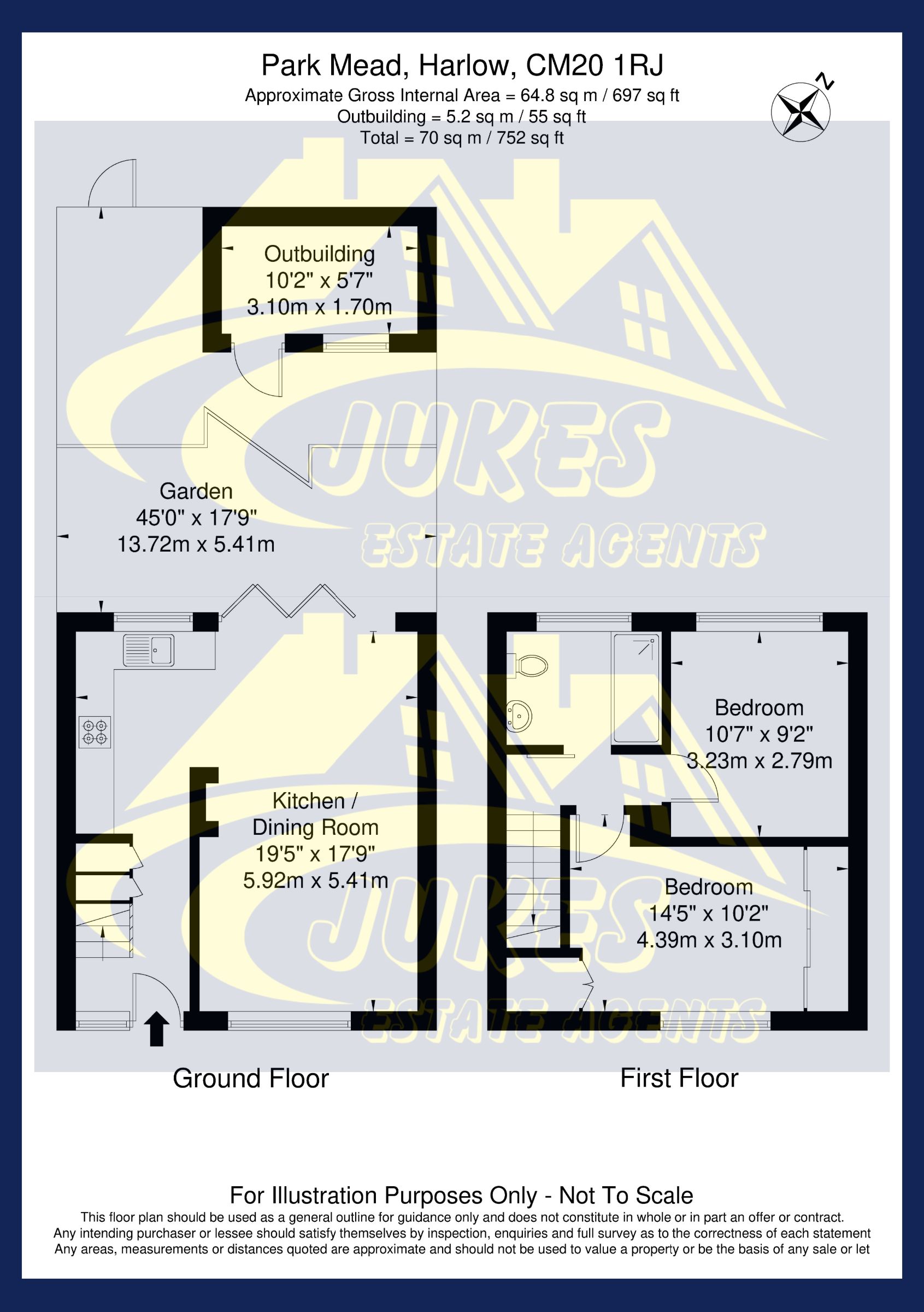 12 Park Mead, Harlow floorplan