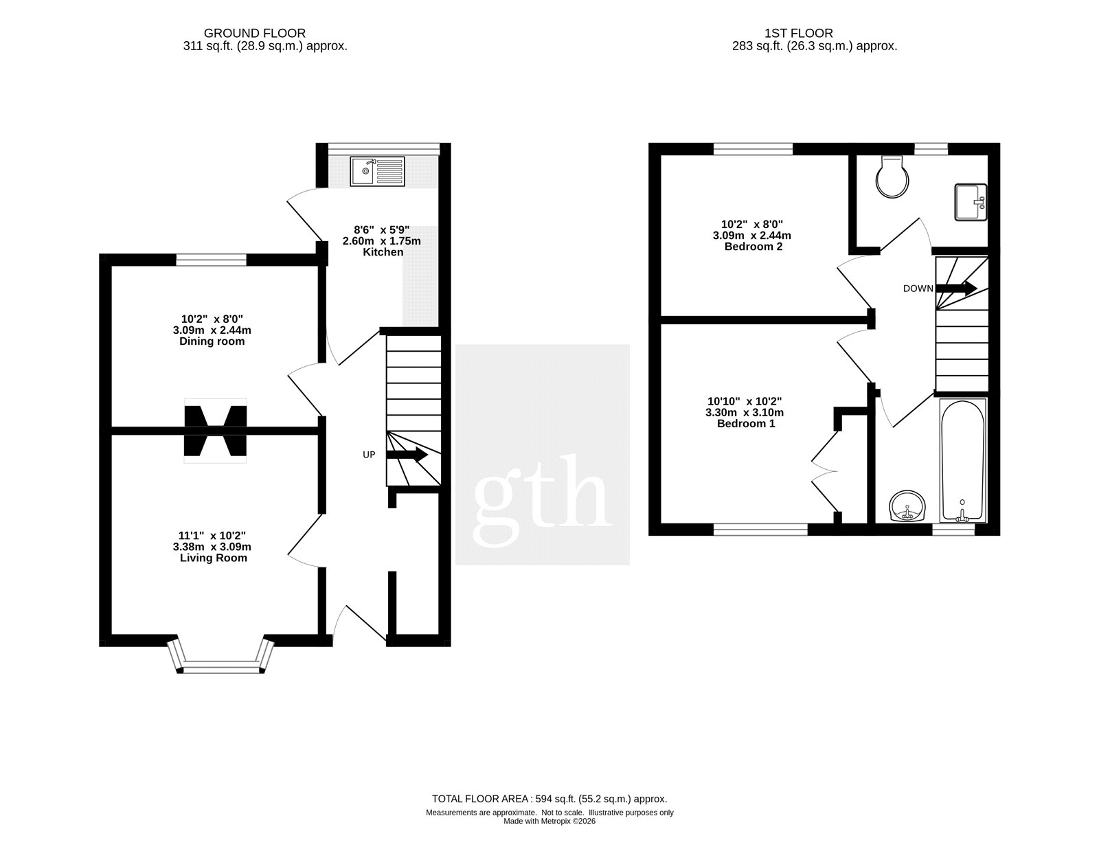 11, Alexandra Terrace, Devon floorplan