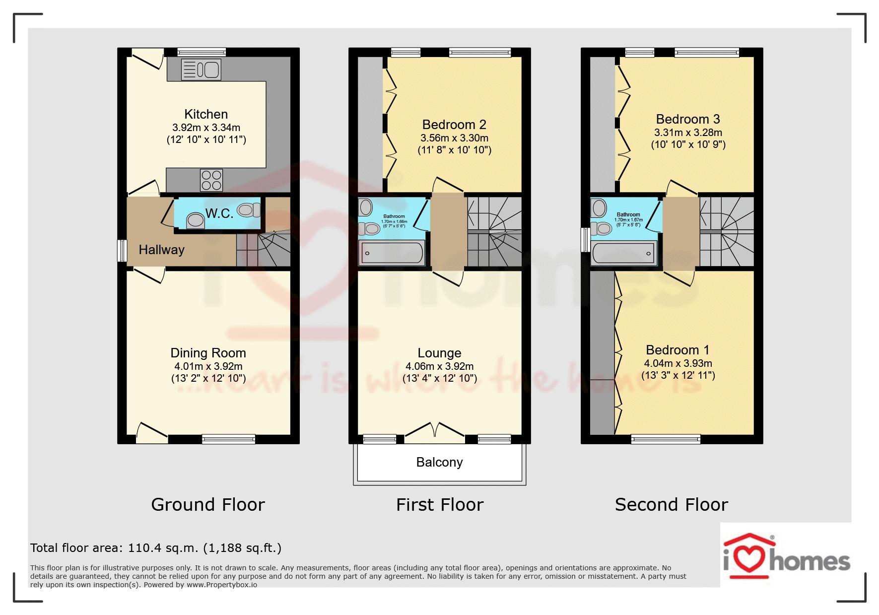 4 Coronation Walk, Bullocks Row, Walsall floorplan