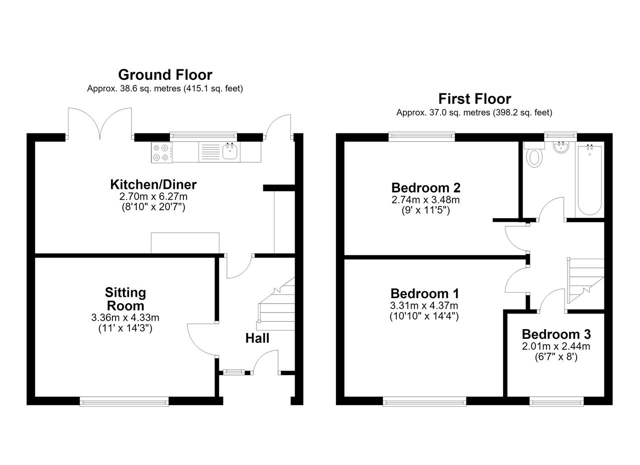 44, The Ridgeway, Bedford floorplan