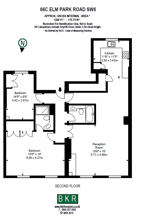 2 Bedrooms Flat to rent in Elm Park Road, Chelsea SW3