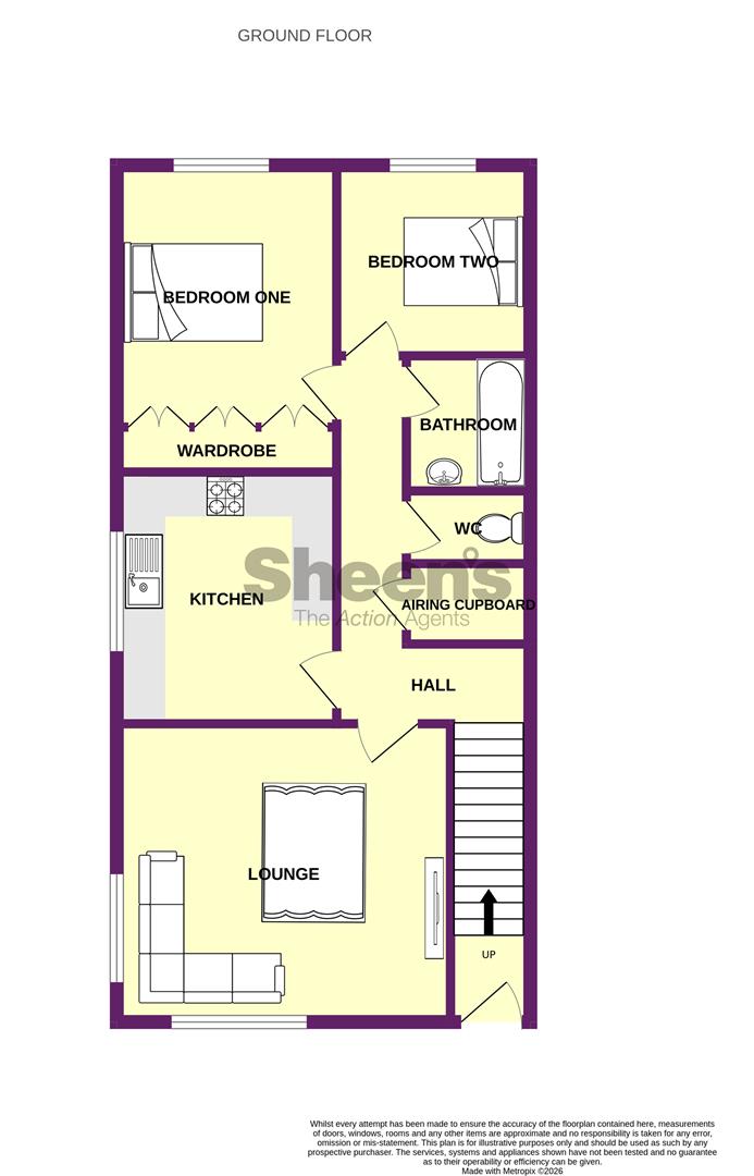 Flat 16, Parklands Court, Saxmundham Way, Clacton-On-Sea floorplan