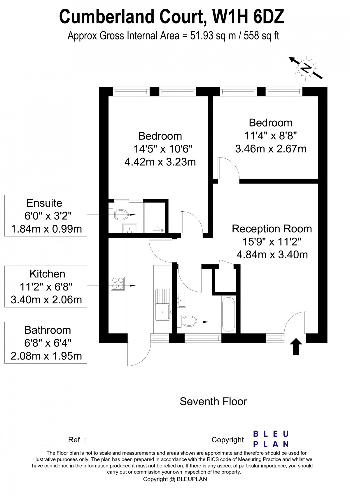 Great Cumberland Place, London floorplan
