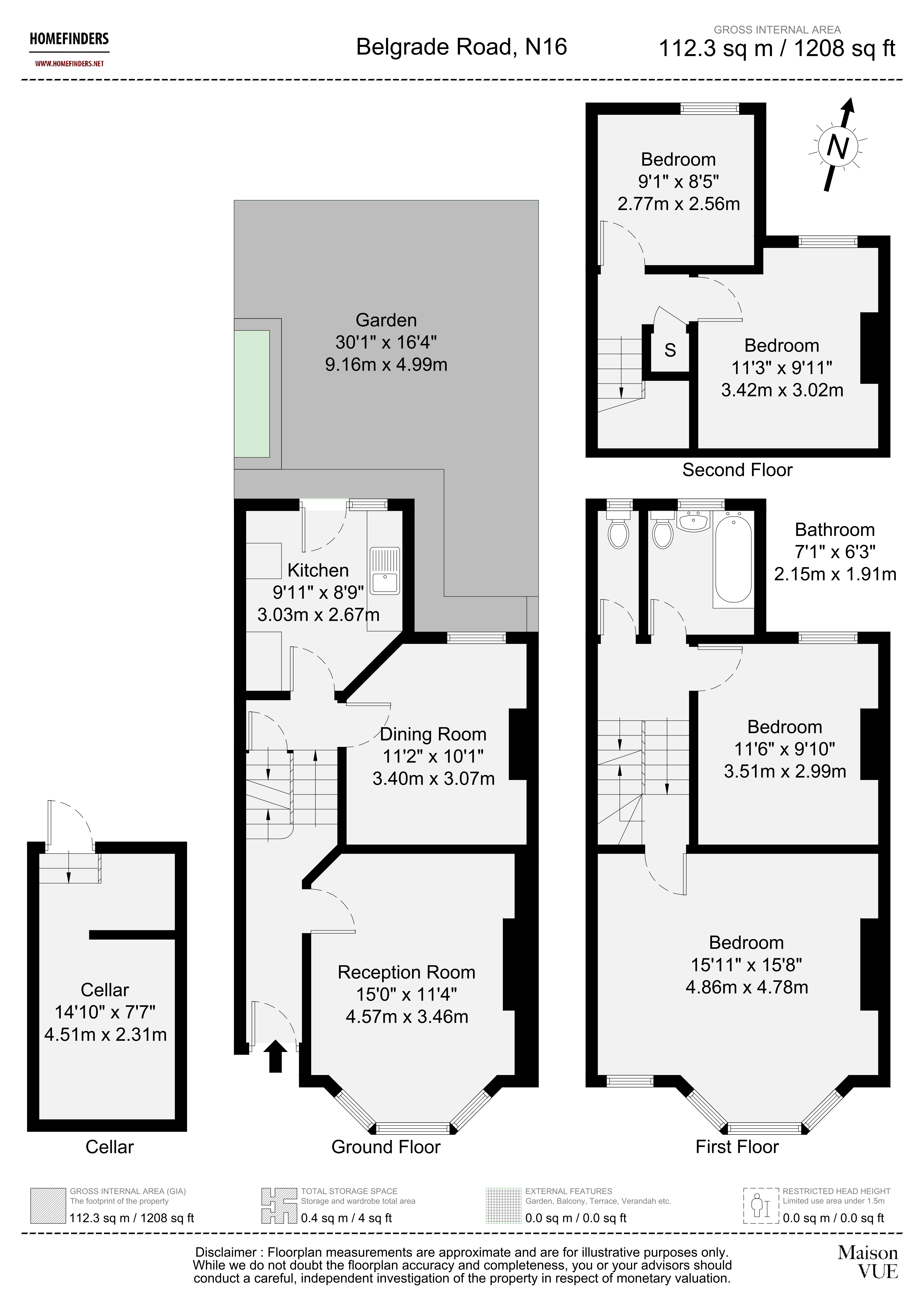 64,, Belgrade Road, London floorplan