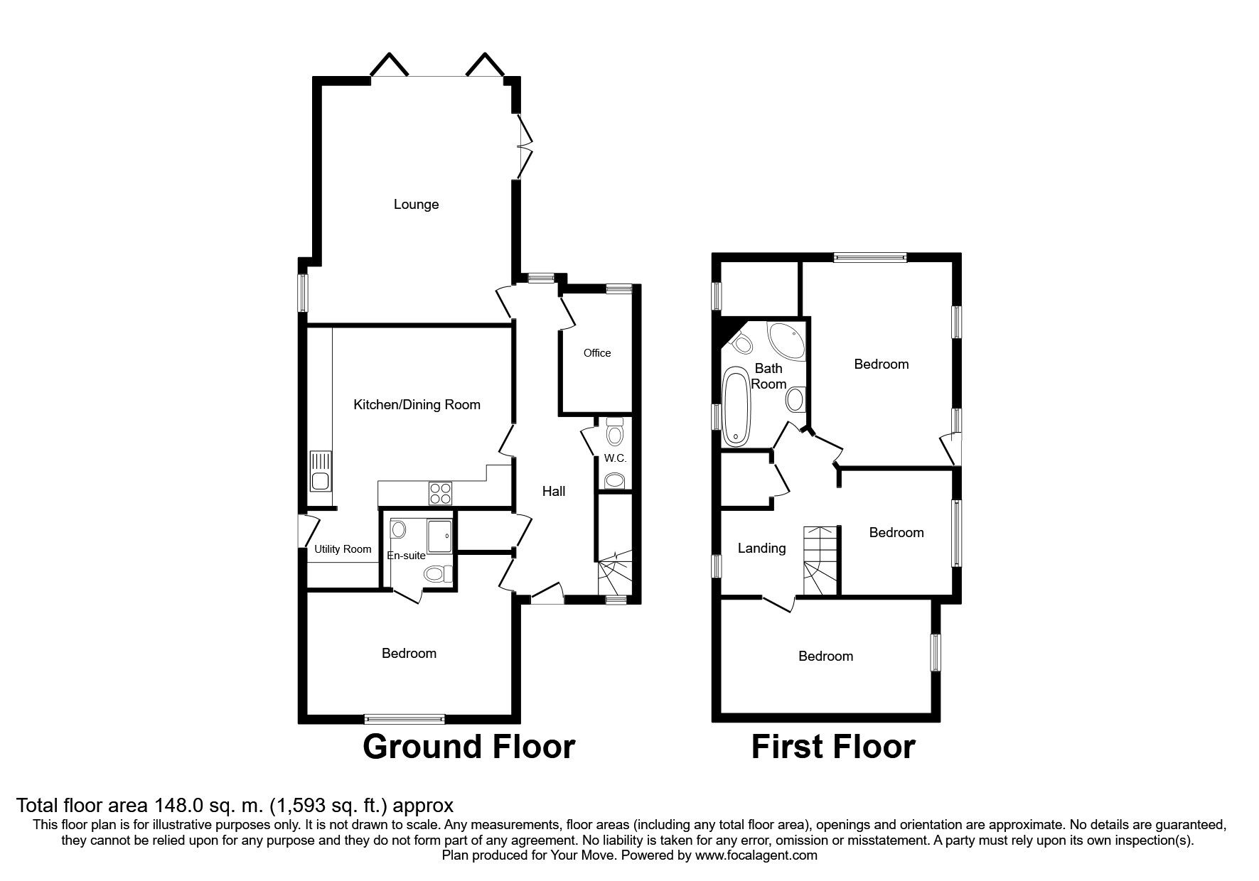 4 Bedrooms Bungalow for sale in Burton Road, Measham, Swadlincote DE12