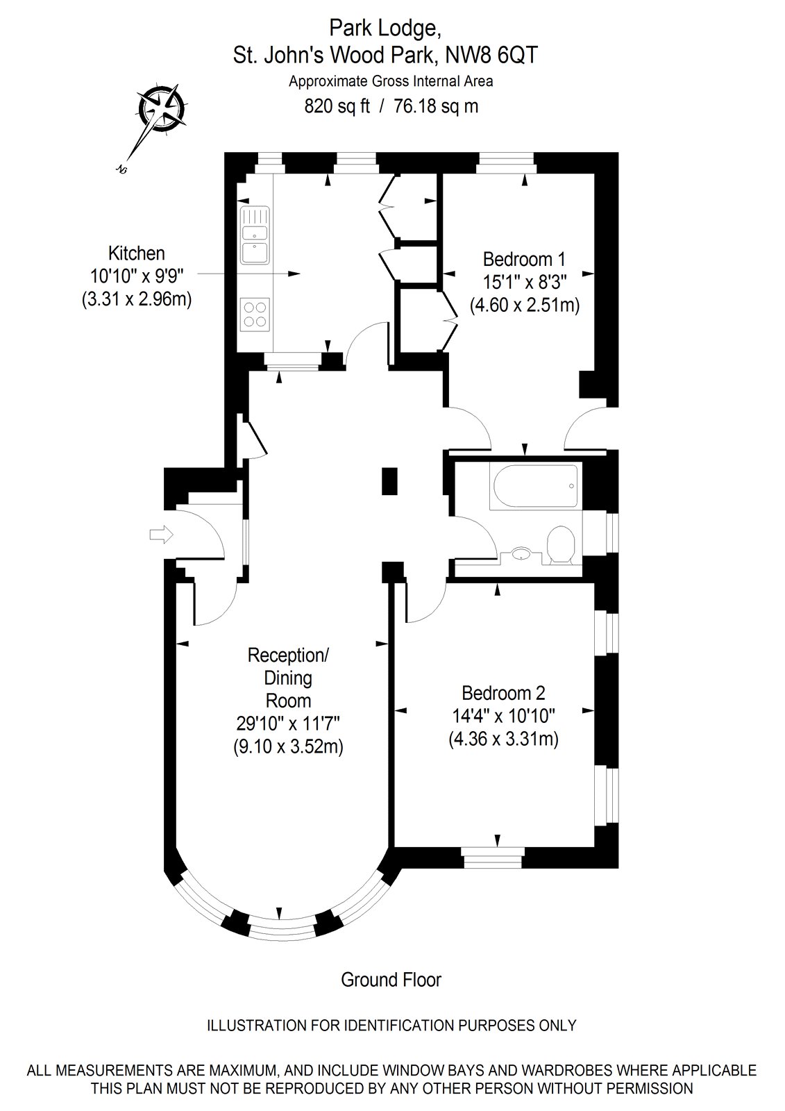 2 Bedrooms Flat to rent in Park Lodge, St. Johns Wood Park, London NW8