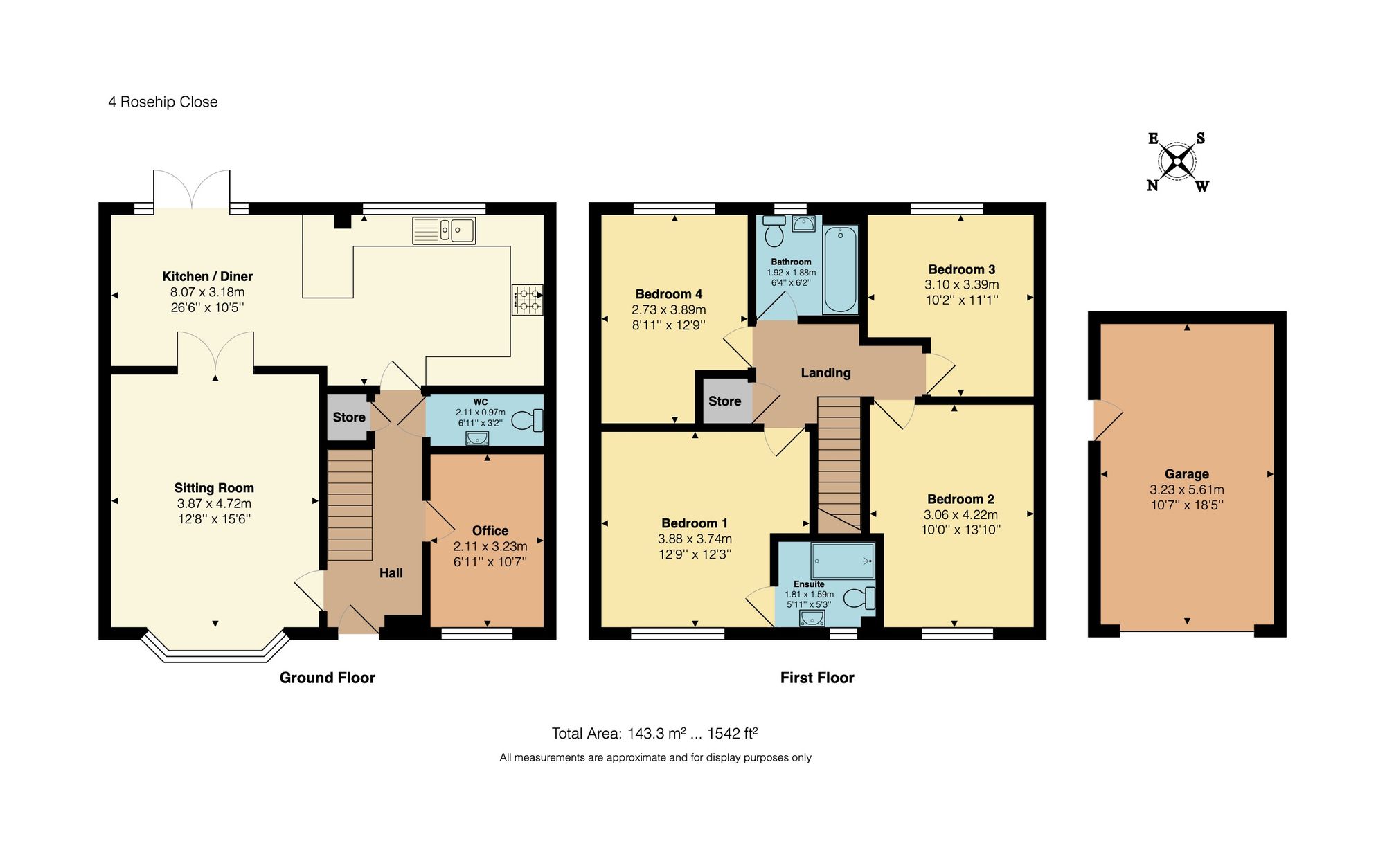 4 Rosehip Close, Pershore floorplan