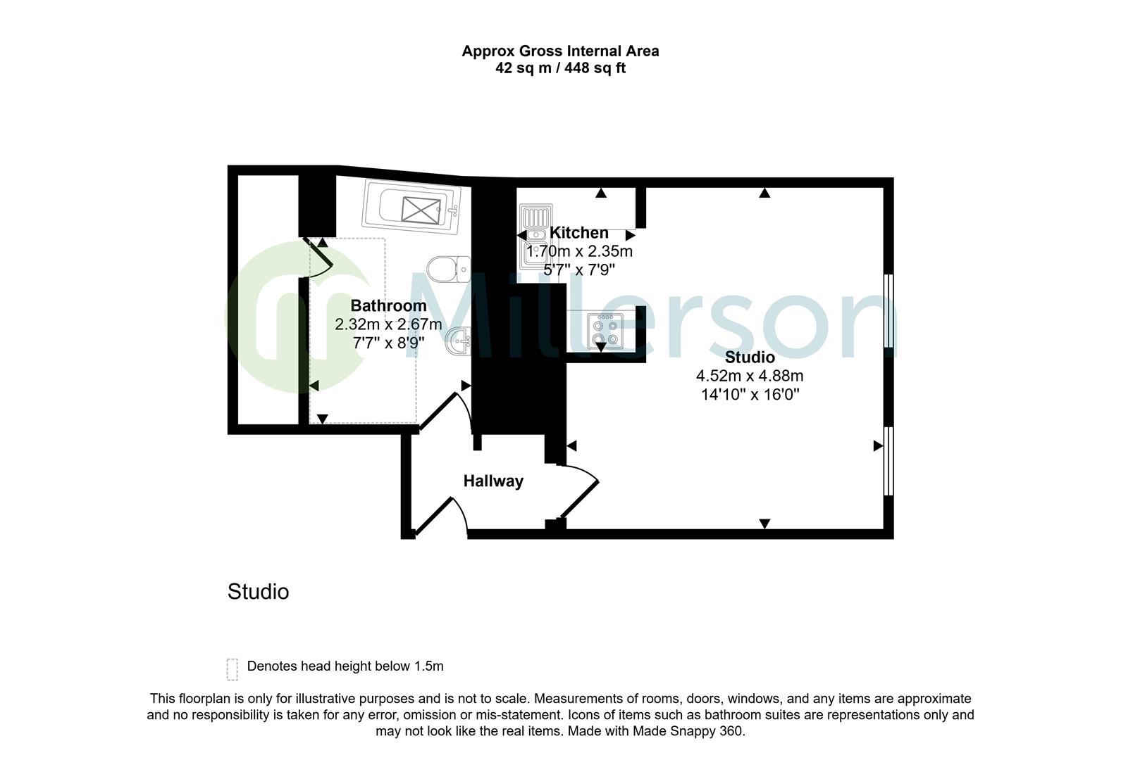 Flat 5, 8, Lower Market Street, Penryn floorplan
