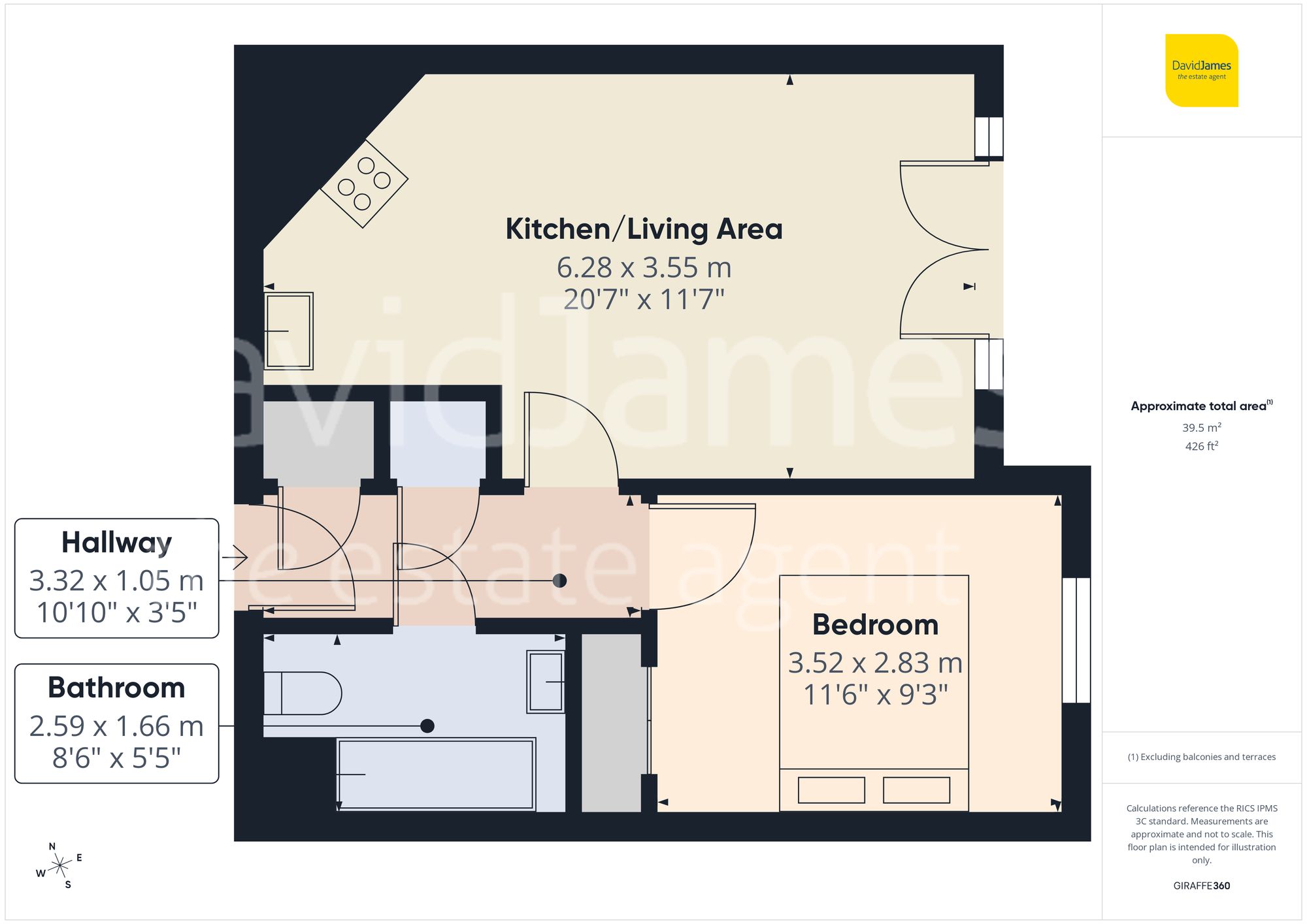 Apt 1, Balmoral House Villiers Road, Nottingham floorplan