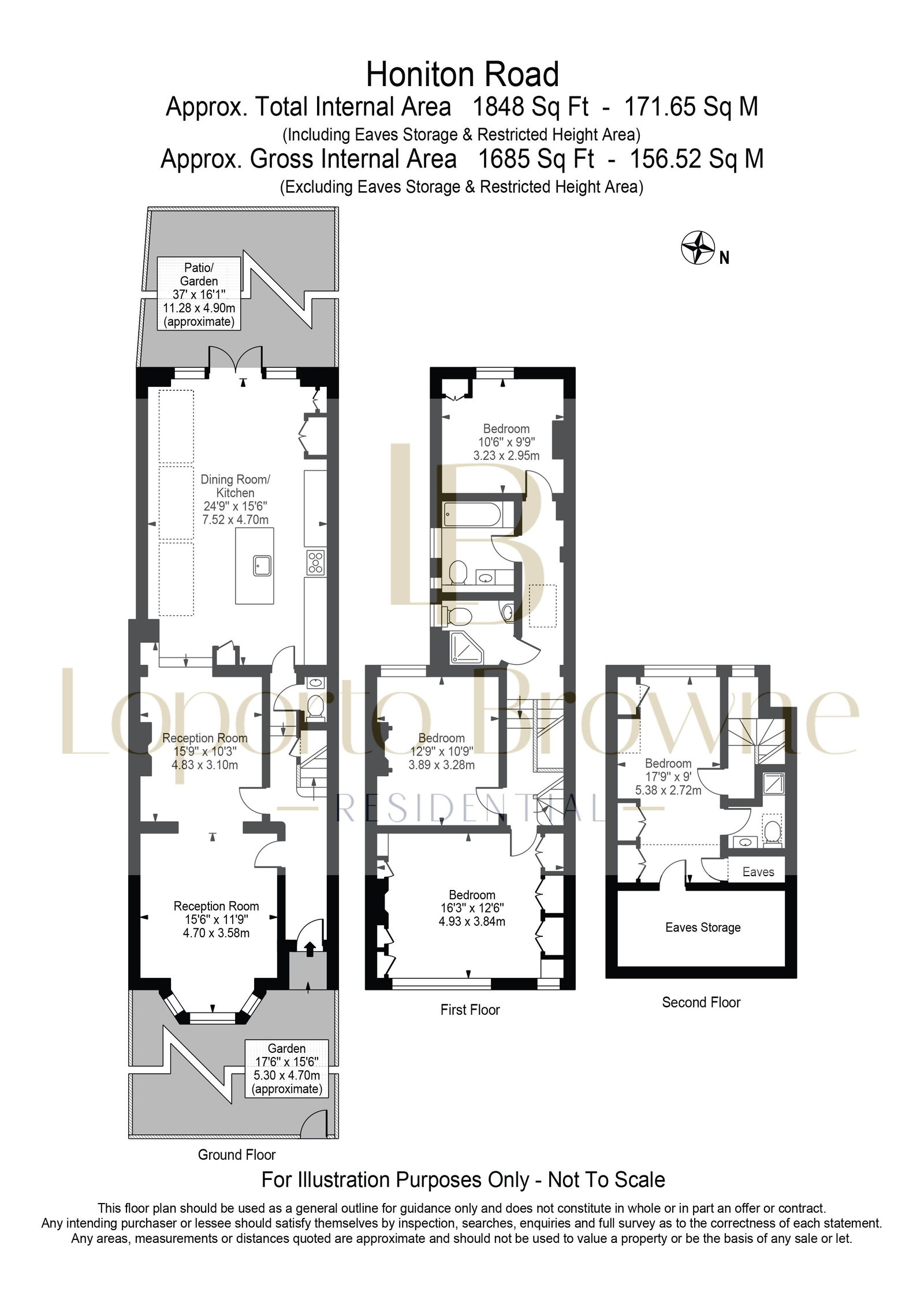 34, Honiton Road, London floorplan
