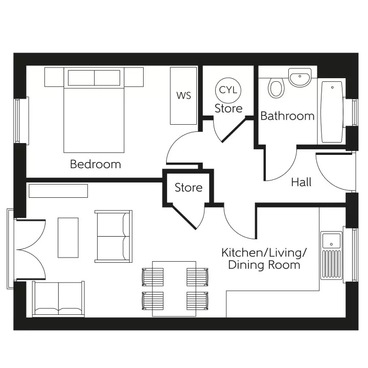Plot 110, The Downing,, Springstead Village, Cambridge floorplan