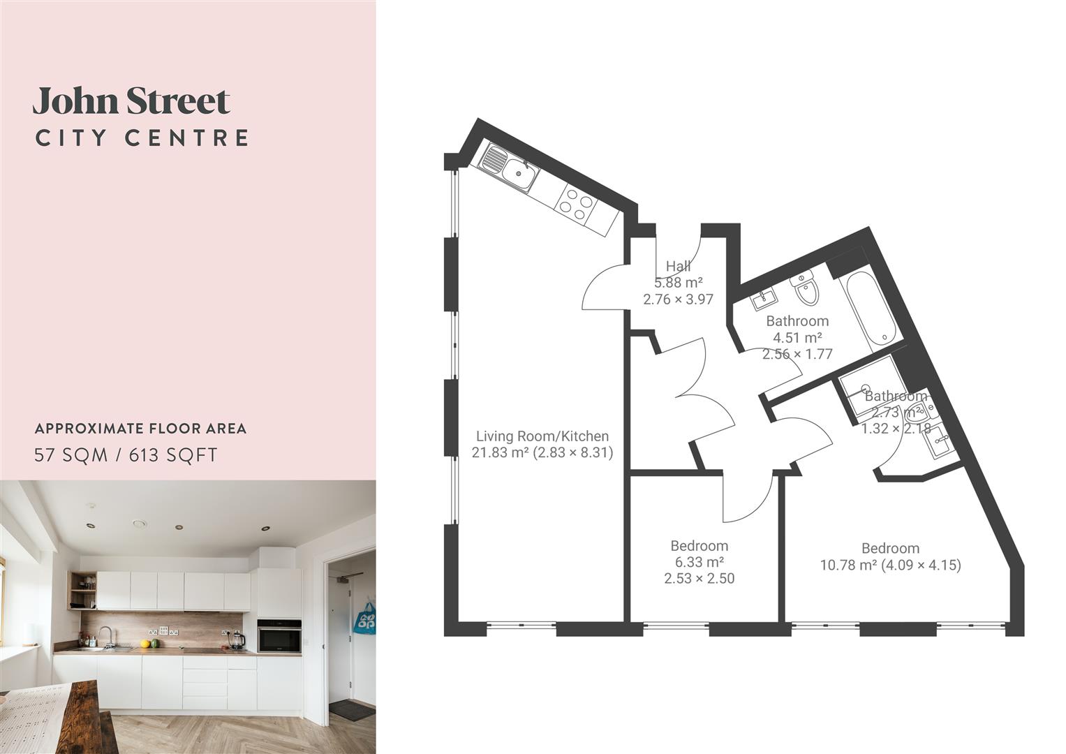Apartment 17, 7, John Street, Bristol floorplan