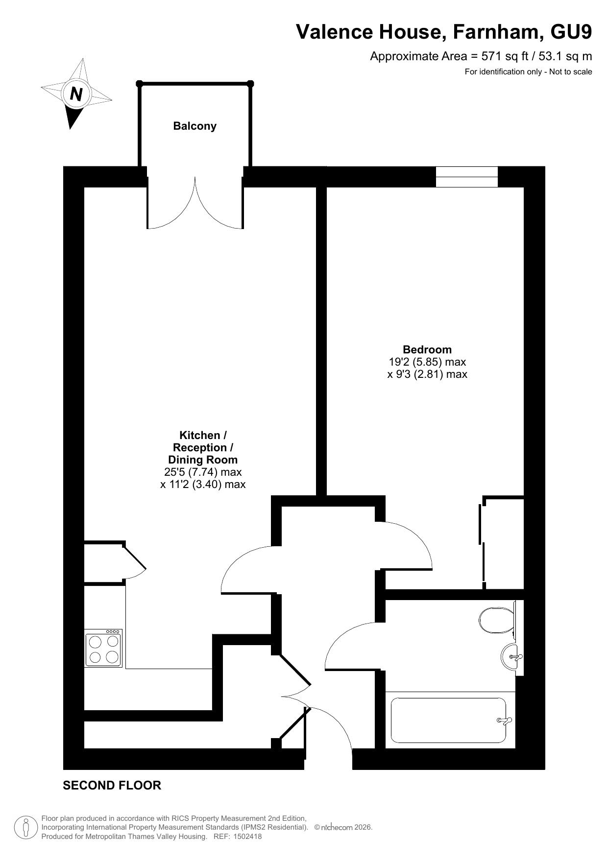 Valence House Threadneedle Road, Farnham floorplan