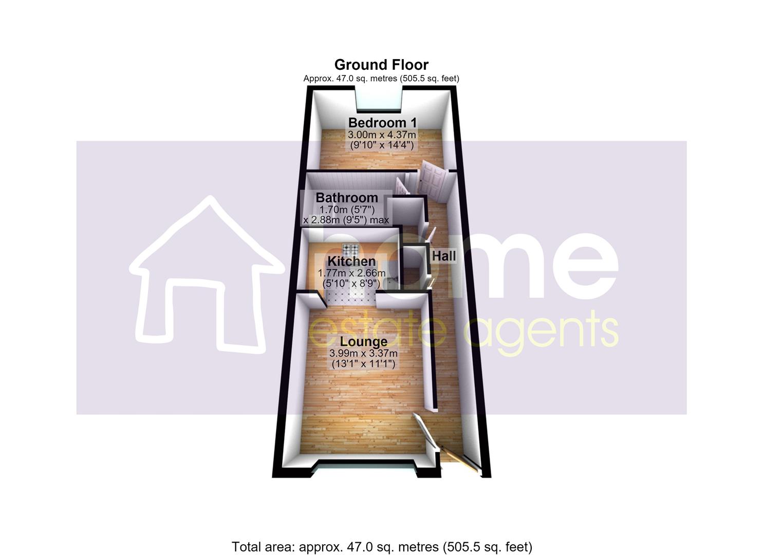 Apartment 18, 7, Waterloo Road, Stalybridge floorplan
