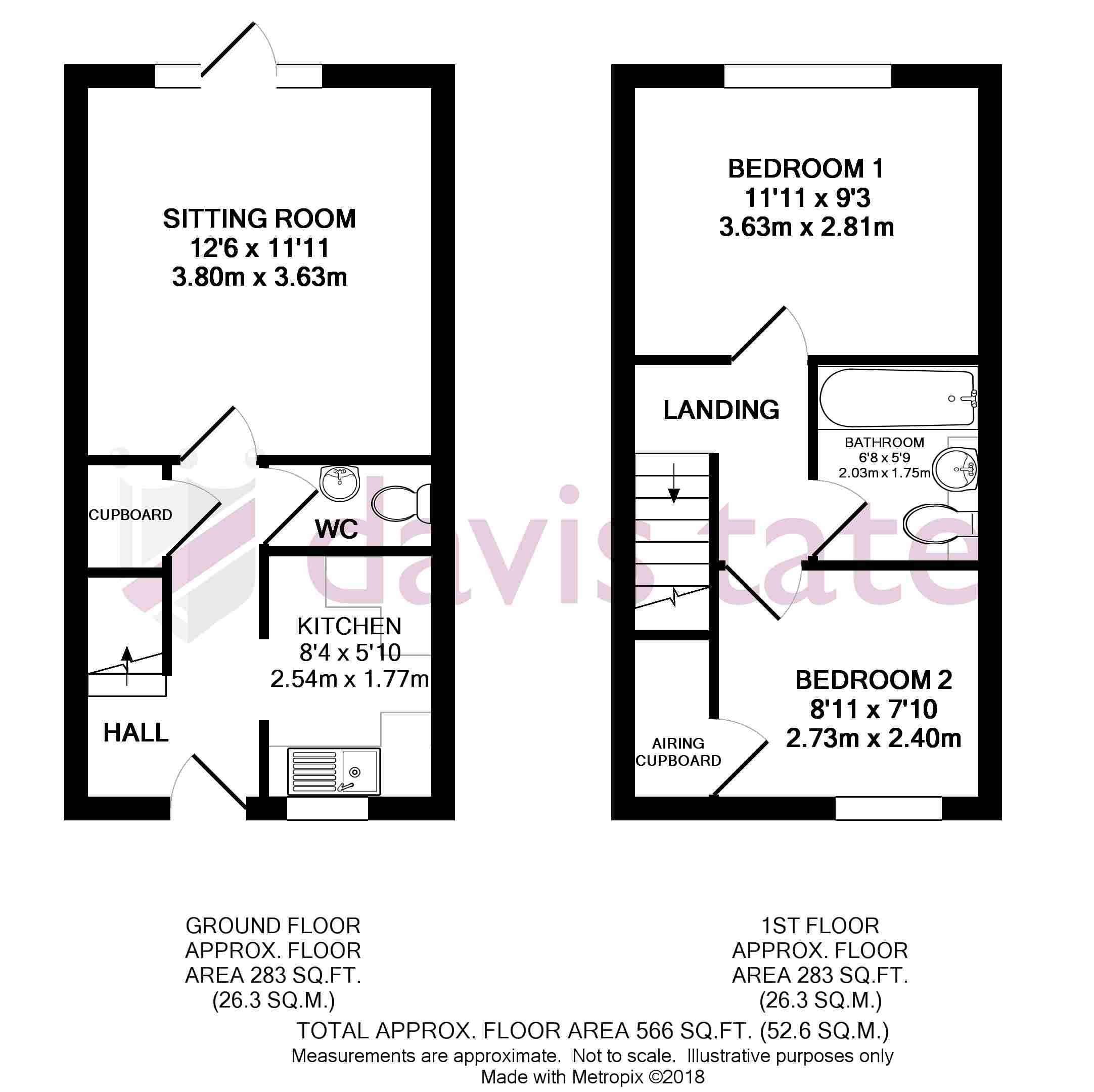 2 Bedrooms Terraced house to rent in Roebuck Court, Didcot OX11