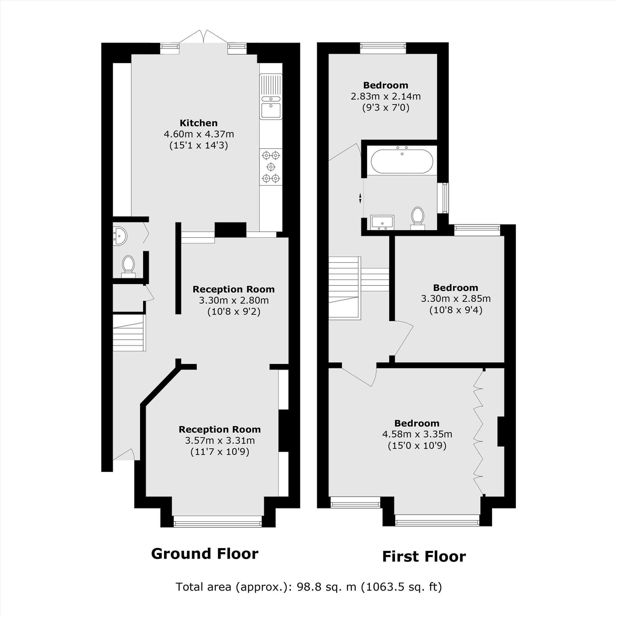 16, Gillian Street, London floorplan