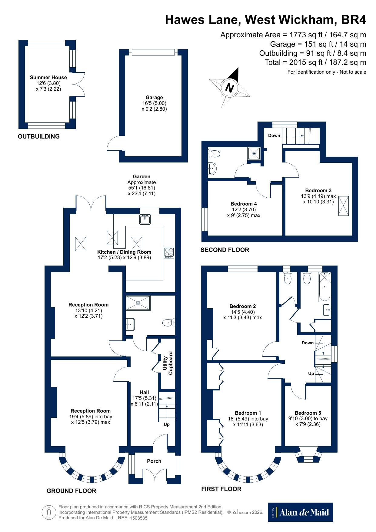 82, Hawes Lane, West Wickham floorplan
