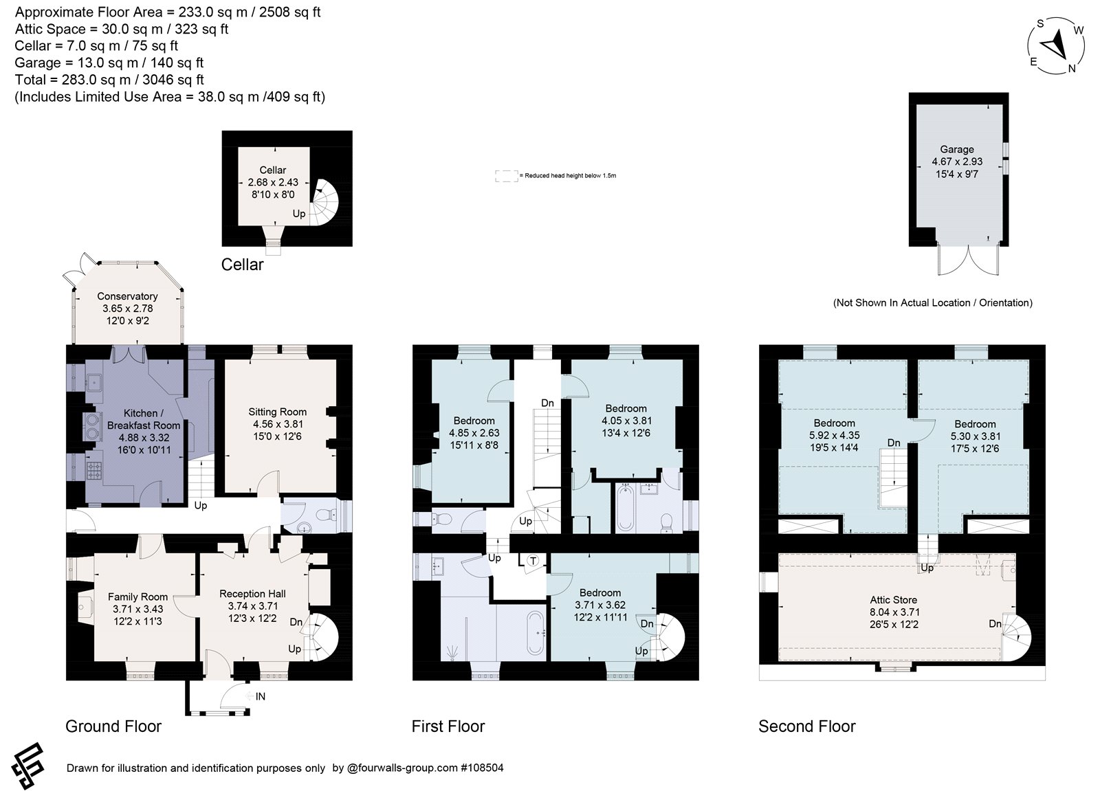Woodleaze House,, Box, Gloucestershire floorplan