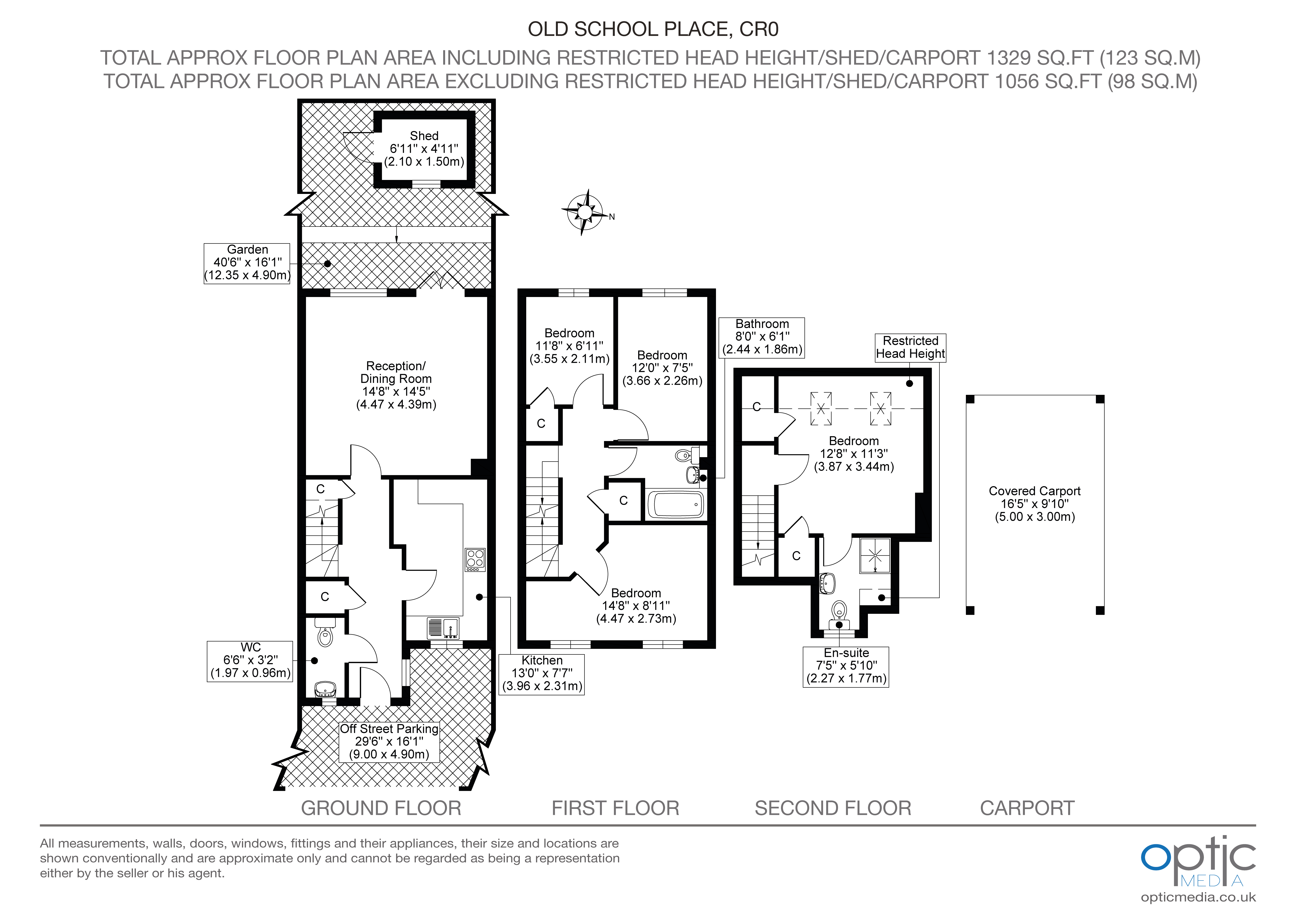 3, Old School Place, Croydon floorplan