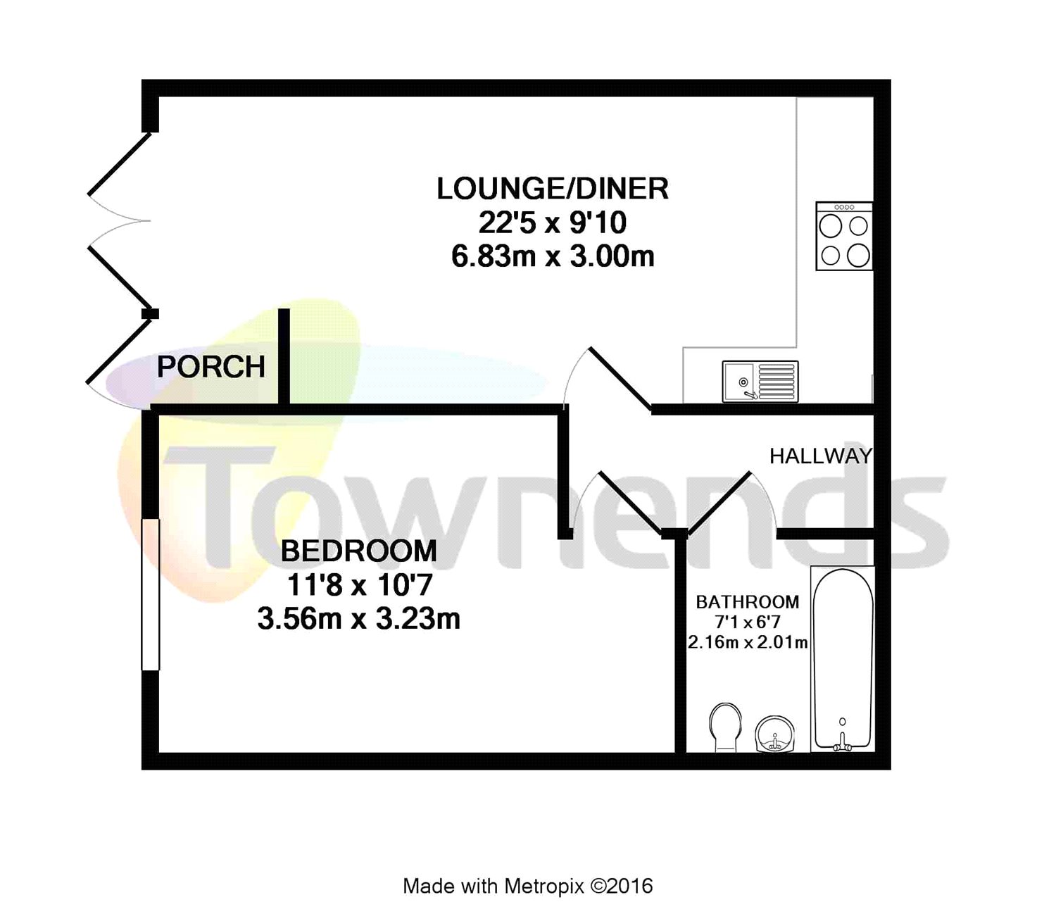 1 Bedrooms Flat to rent in Guildford Road, Woking, Surrey GU22