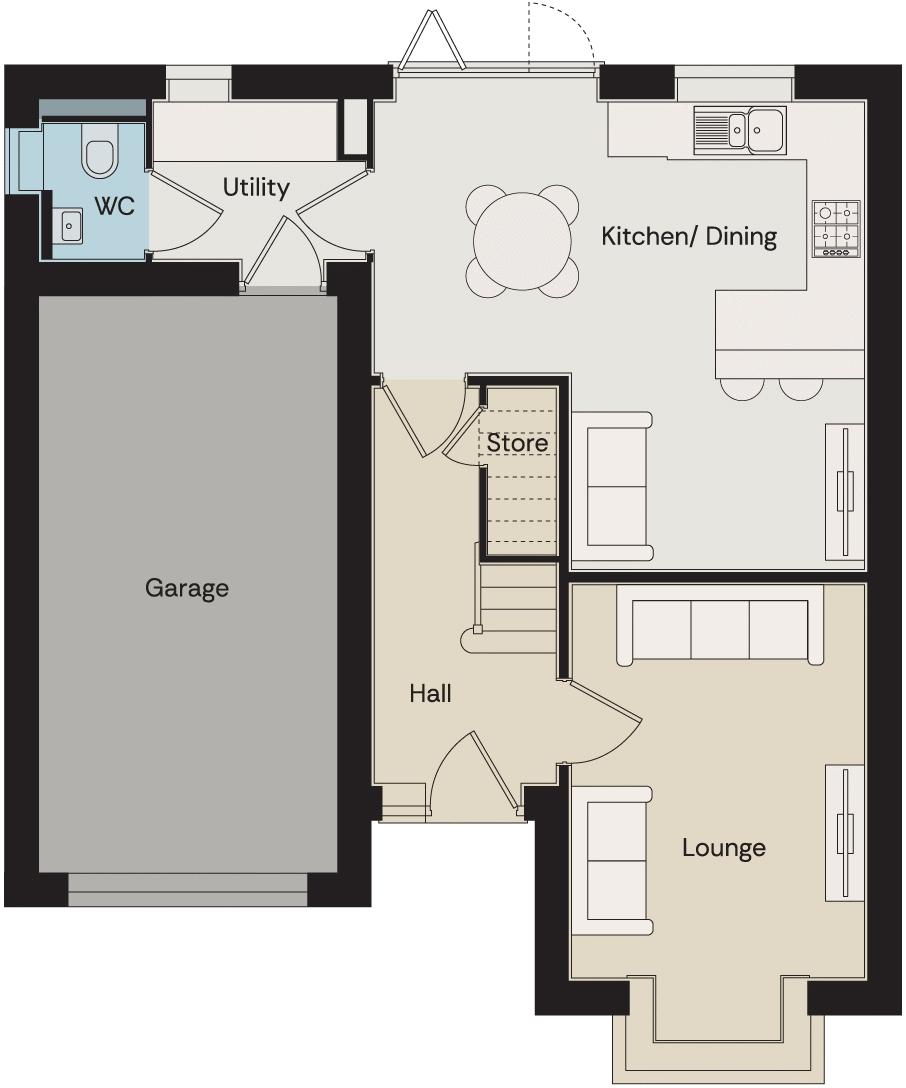 Plot 404 Langton, Rawcliffe Road, Goole floorplan