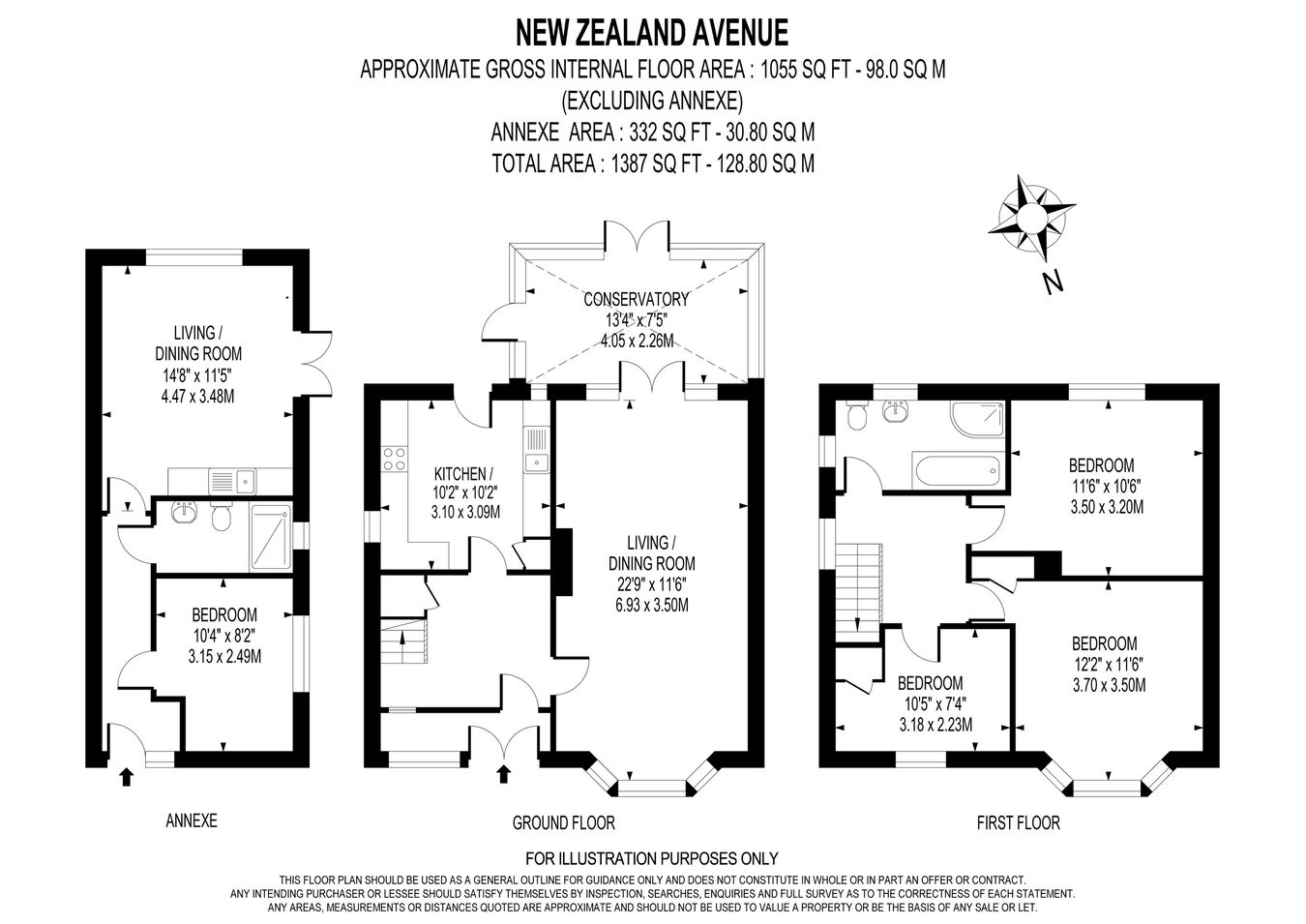 32, New Zealand Avenue, Walton-on-Thames floorplan