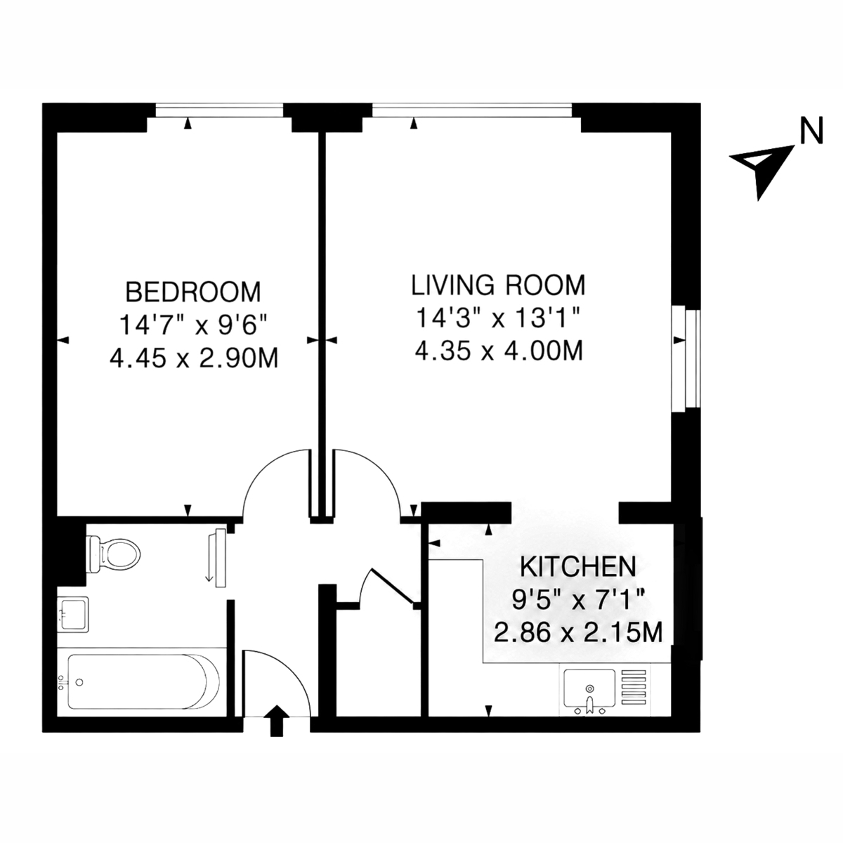 Flat 28, 109, Park Road, Beckenham floorplan
