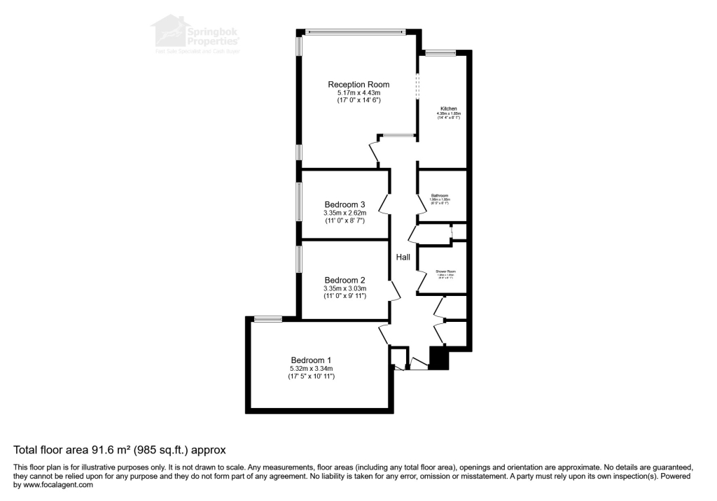 121, Ashdown, Hove floorplan
