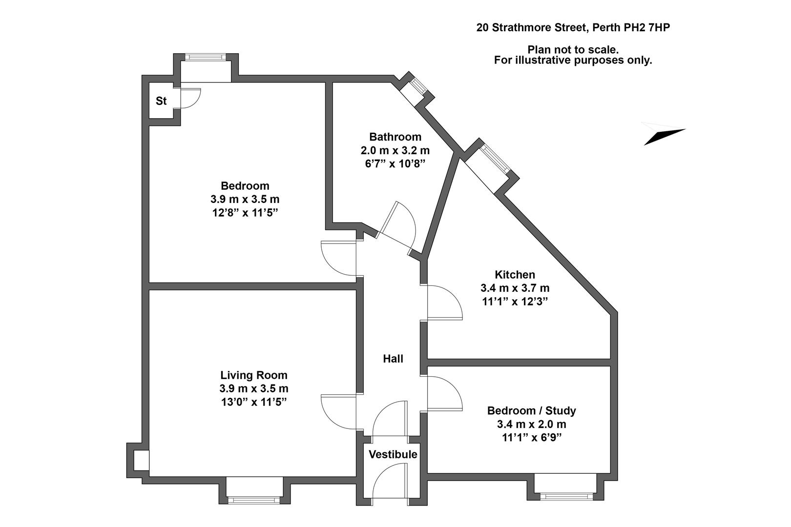 Strathmore Street, Perth PH2, 2 bedroom flat for sale 59911986