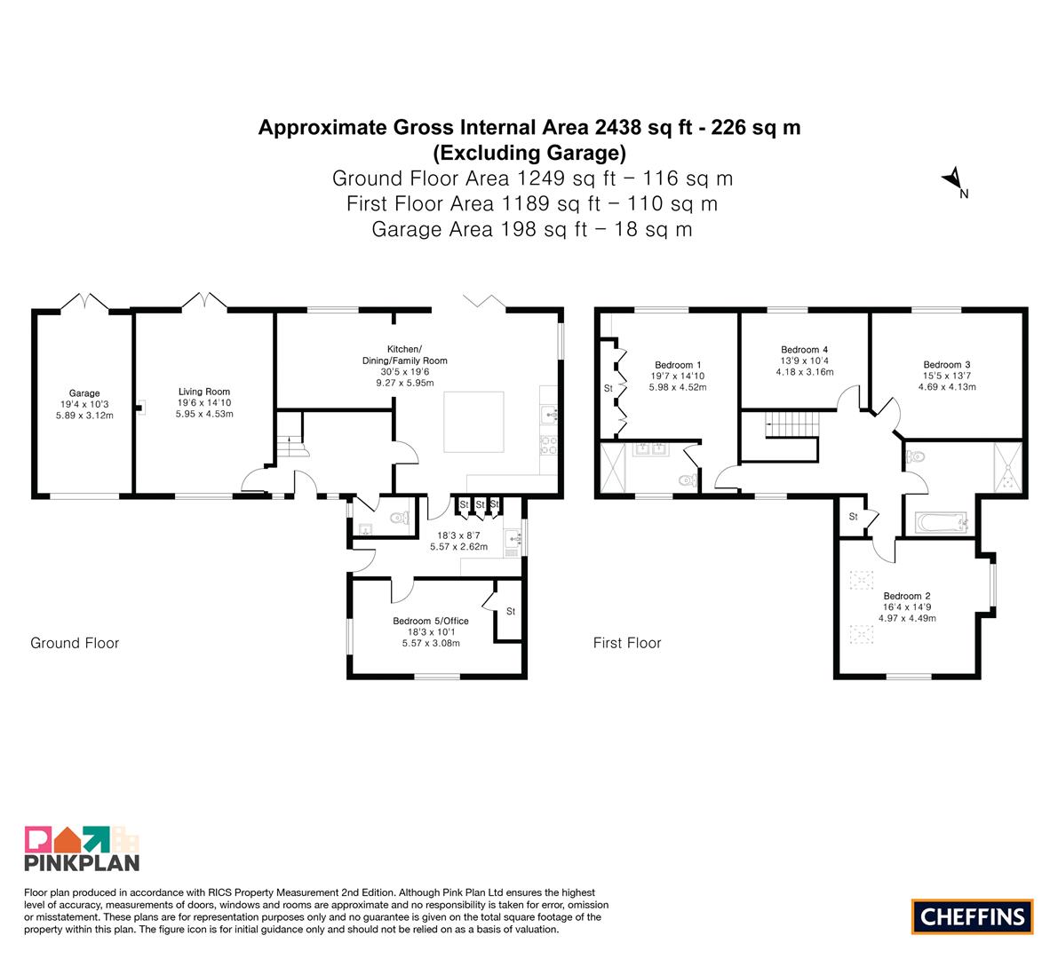 3, Kingston Wood Farm Cottages, Cambridge floorplan