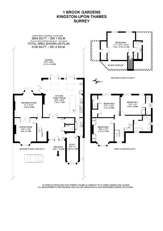 4 Bedrooms Semi-detached house for sale in Brook Gardens, Coombe KT2
