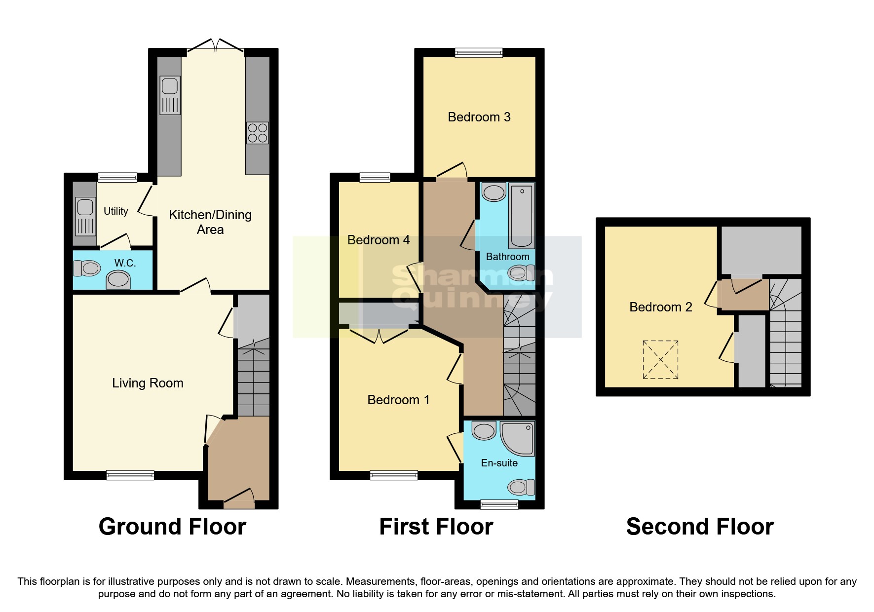St. Clair Rise, Thrapston, Kettering NN14, 4 bedroom town house for