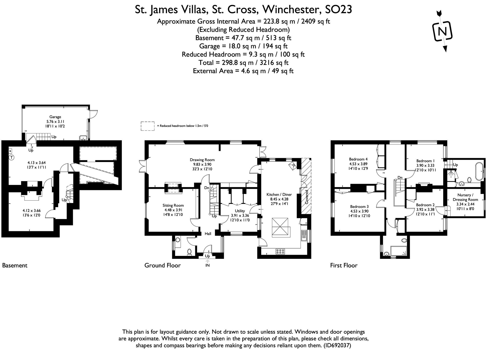 12 St. James Villas, Winchester floorplan