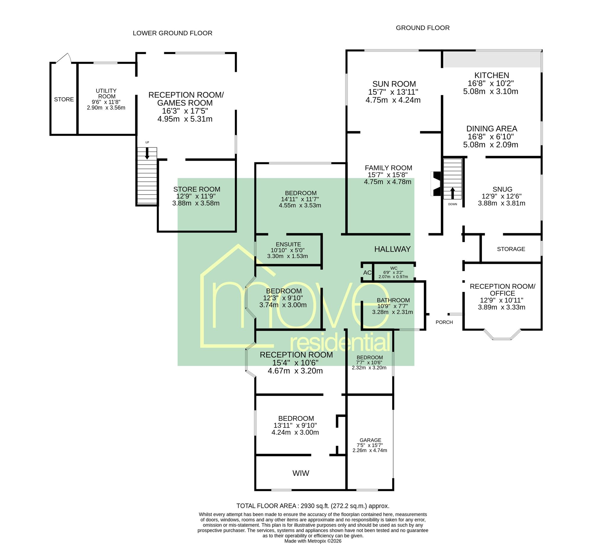 1 Pipers End, Wirral floorplan