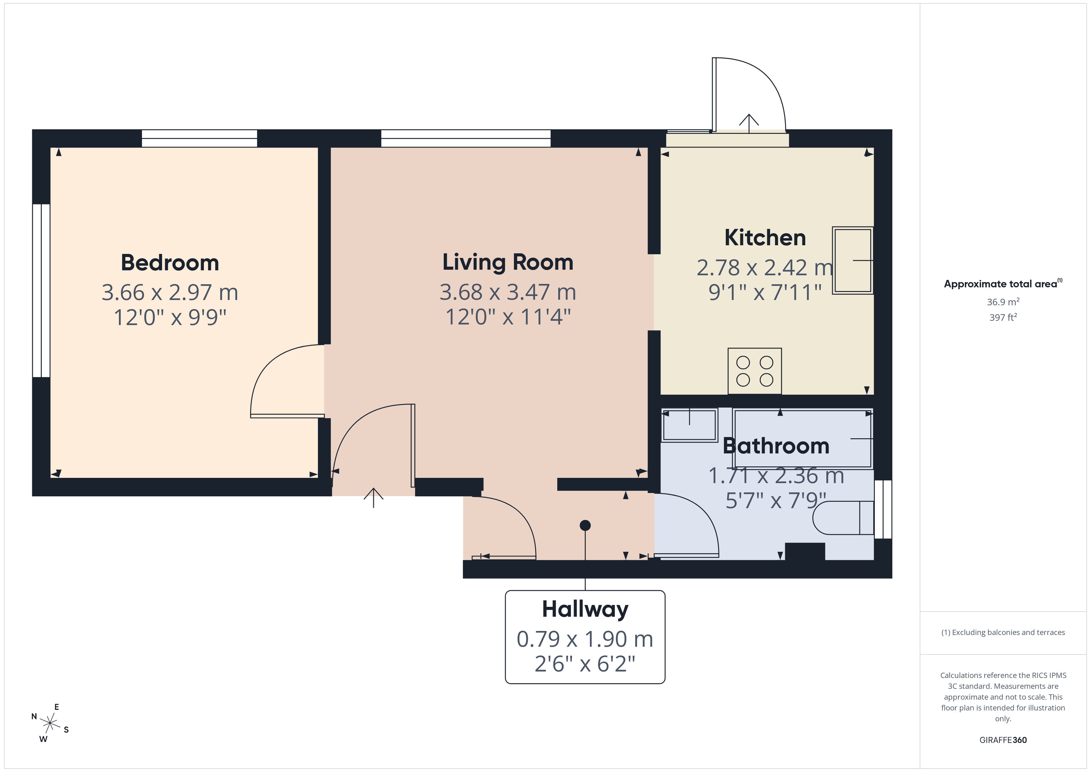 Flat 1, Verden Court,, Kenilworth Road, Surrey floorplan