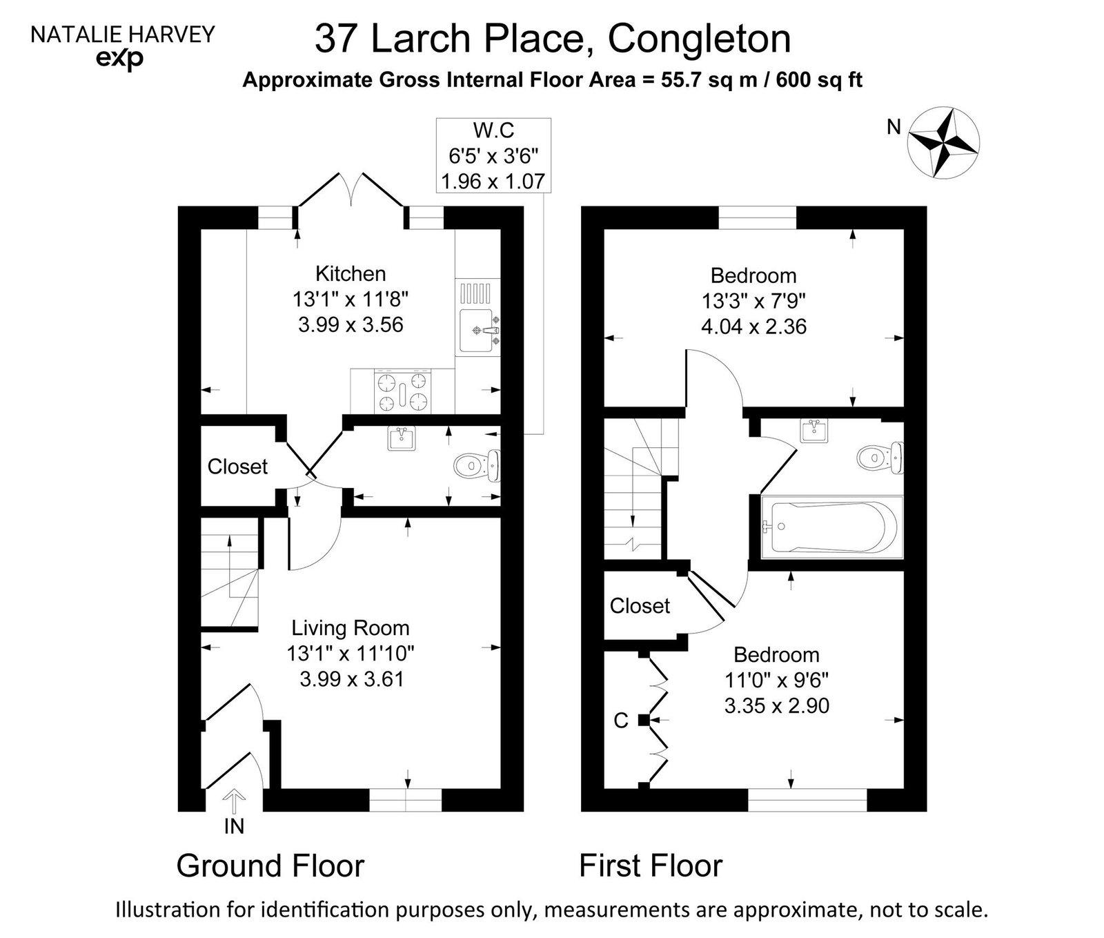 37, Larch Place, Congleton floorplan