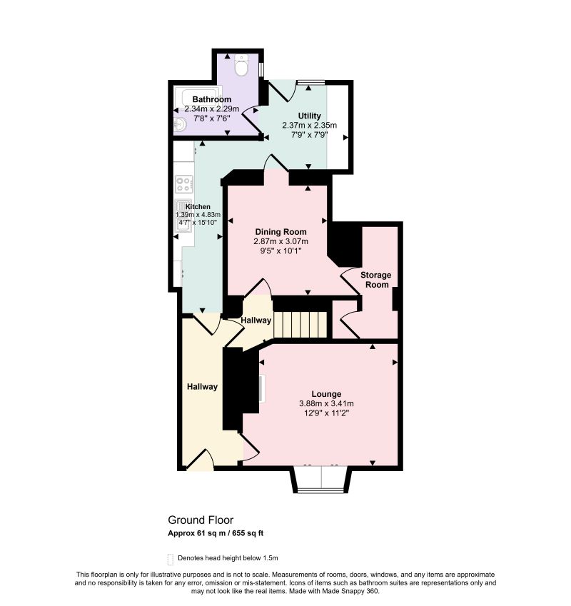 4, Barn Road, Carmarthen floorplan
