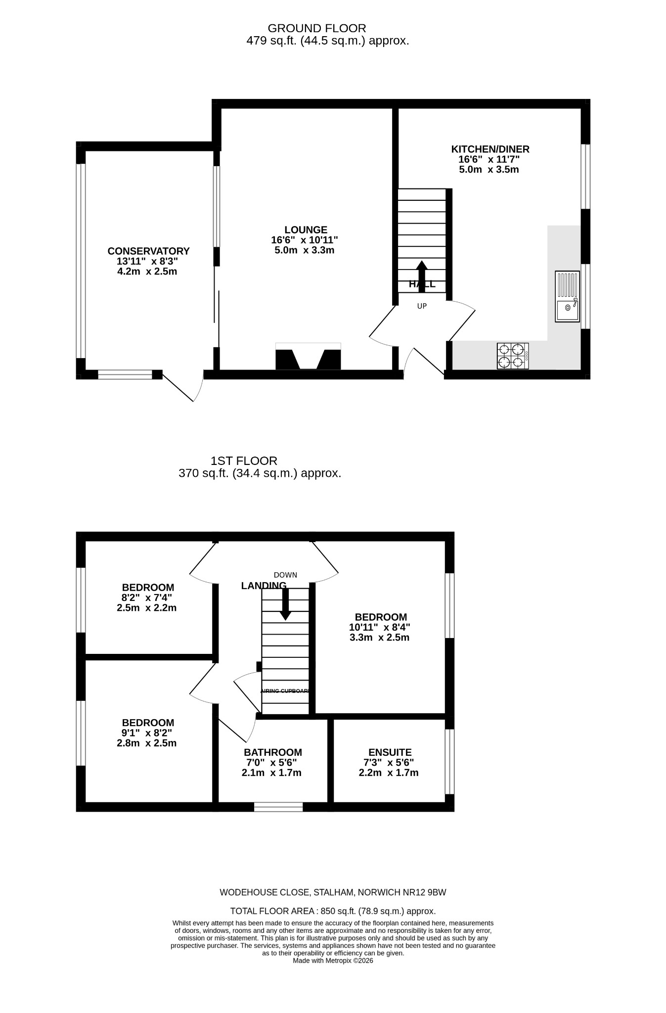 5 Wodehouse Close, Stalham, Norfolk floorplan