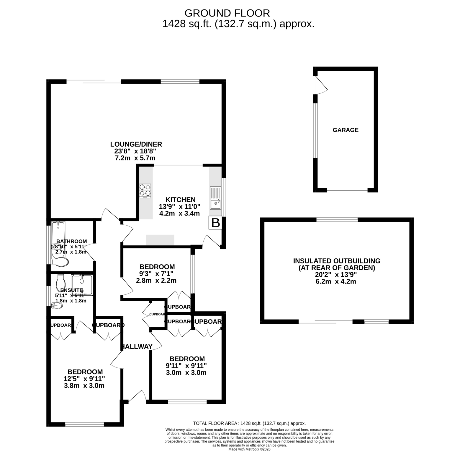 6, Fairwood Road, VERWOOD floorplan