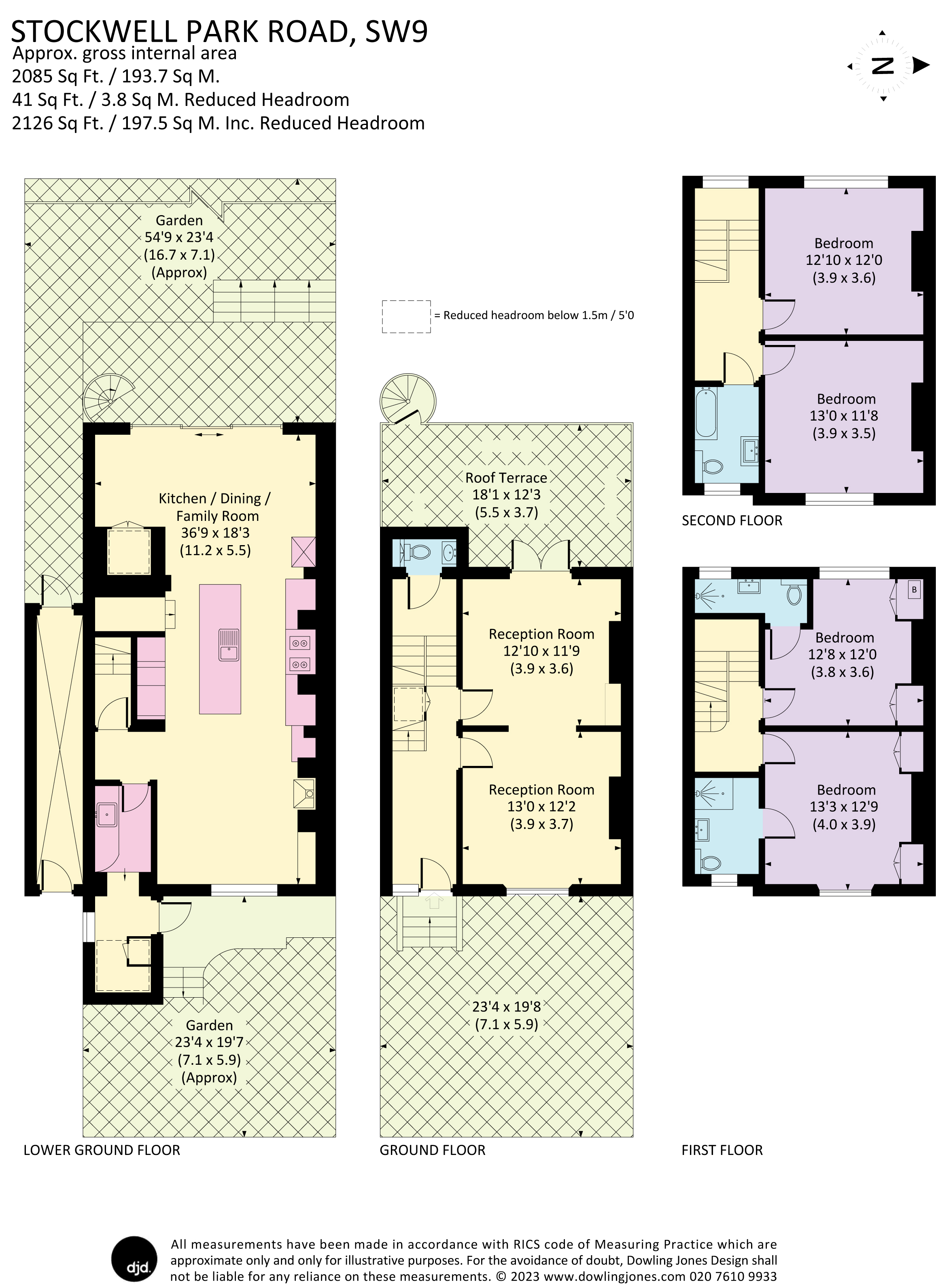 74, Stockwell Park Road, London floorplan