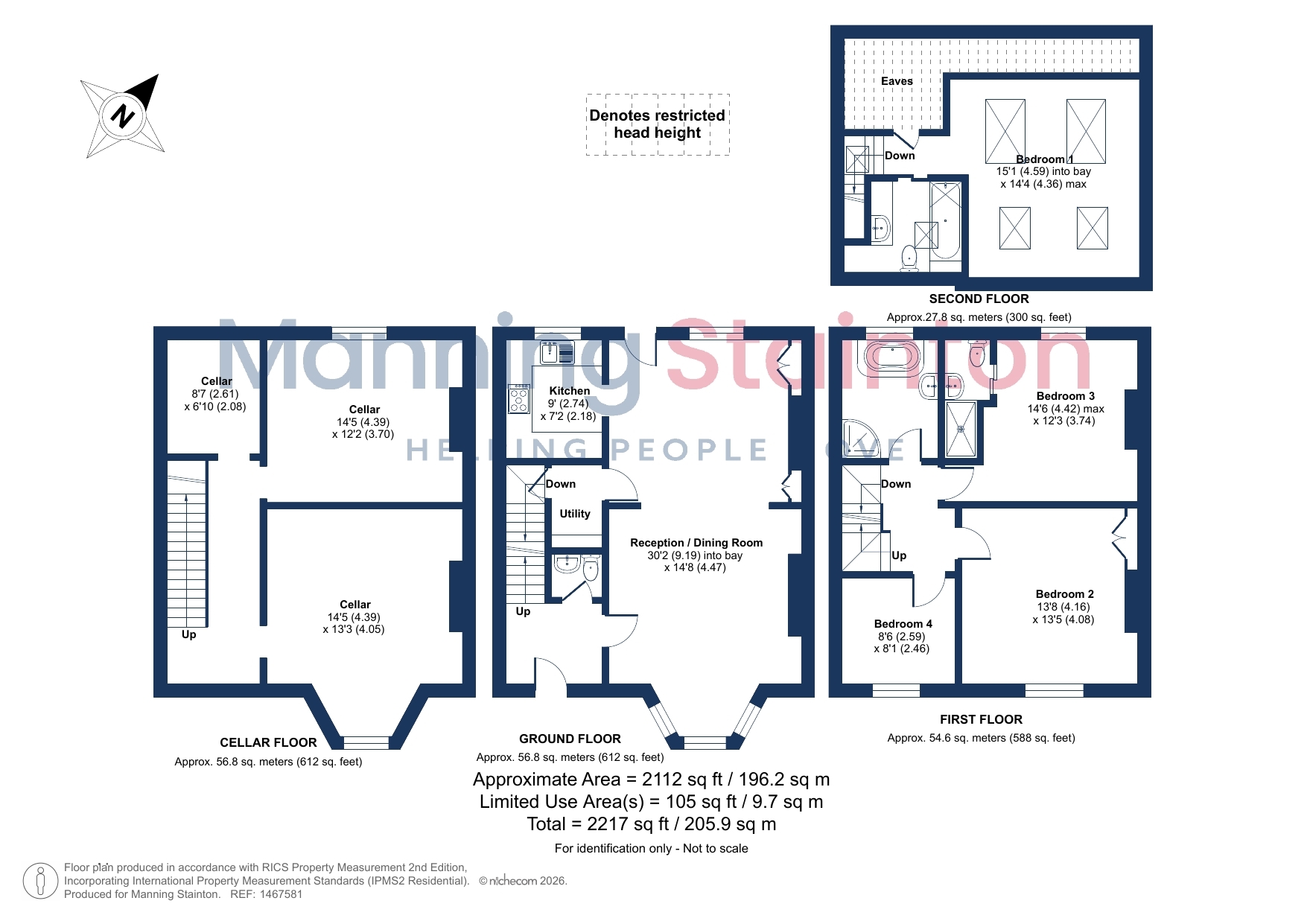 2, Moorland Terrace, Leeds floorplan