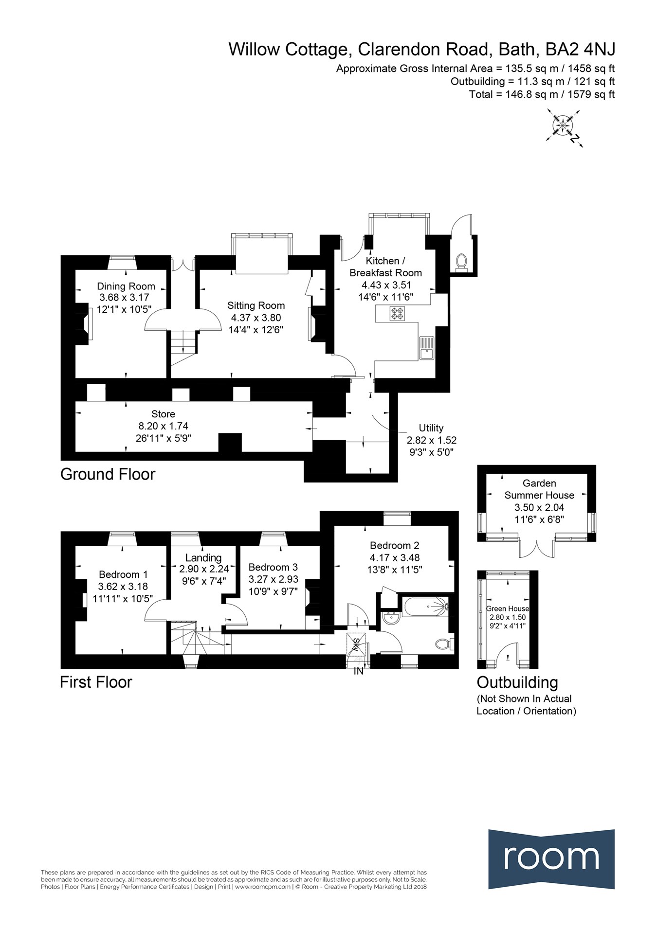 3 Bedrooms Terraced house for sale in Clarendon Road, Bath BA2