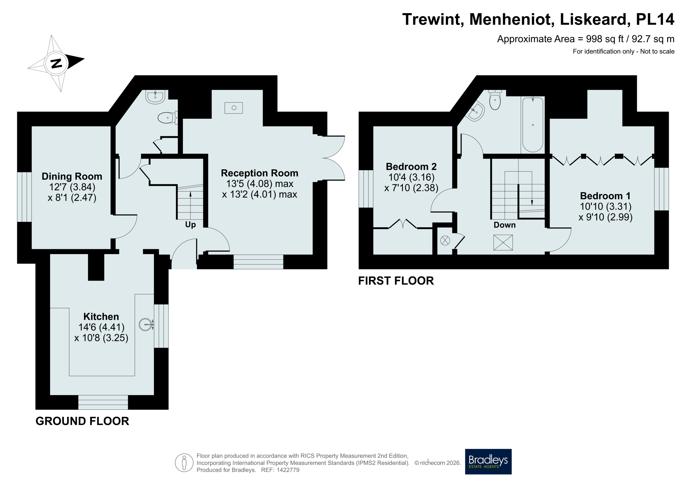 Higher Trewint,, Menheniot, Cornwall floorplan