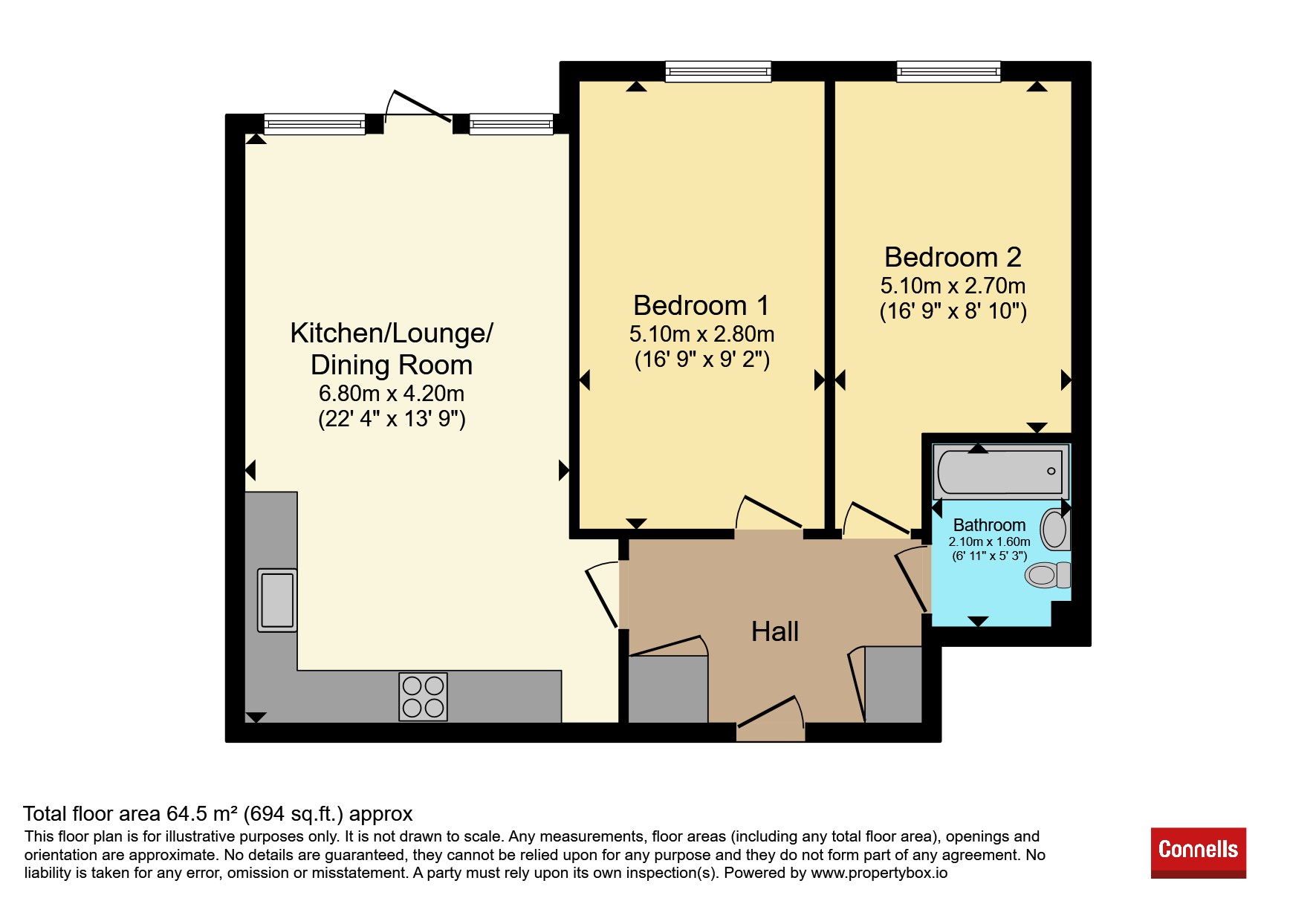 3, Basildon Court, Croxley Road, Hemel Hempstead floorplan