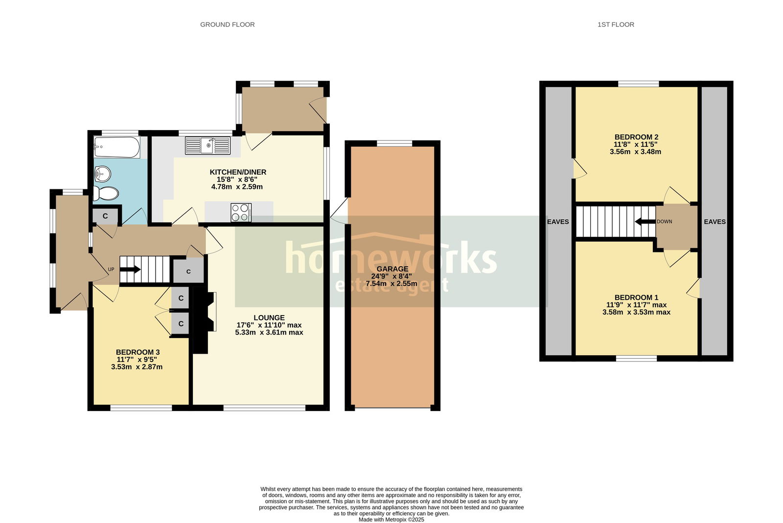 1, Willow Grove, Dereham floorplan