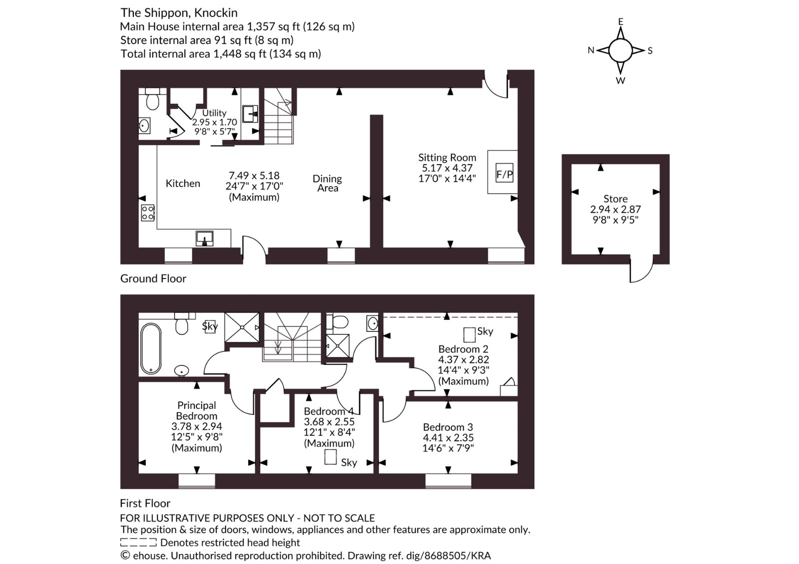 The Shippon, Oswestry floorplan
