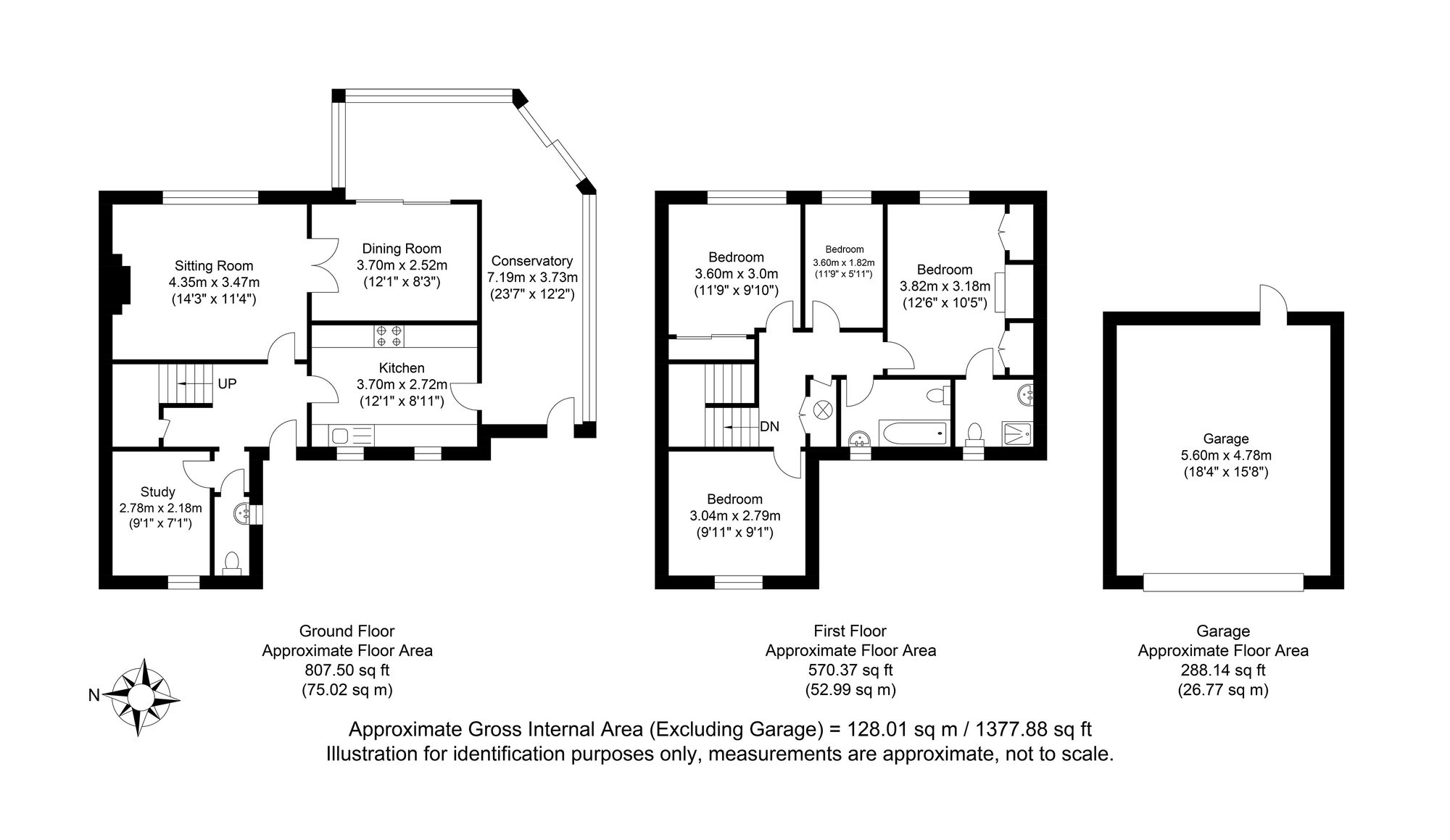 2 Middleham Close, Lewes floorplan
