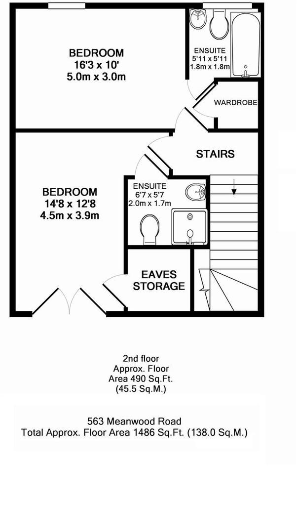563, Meanwood Road, Leeds floorplan